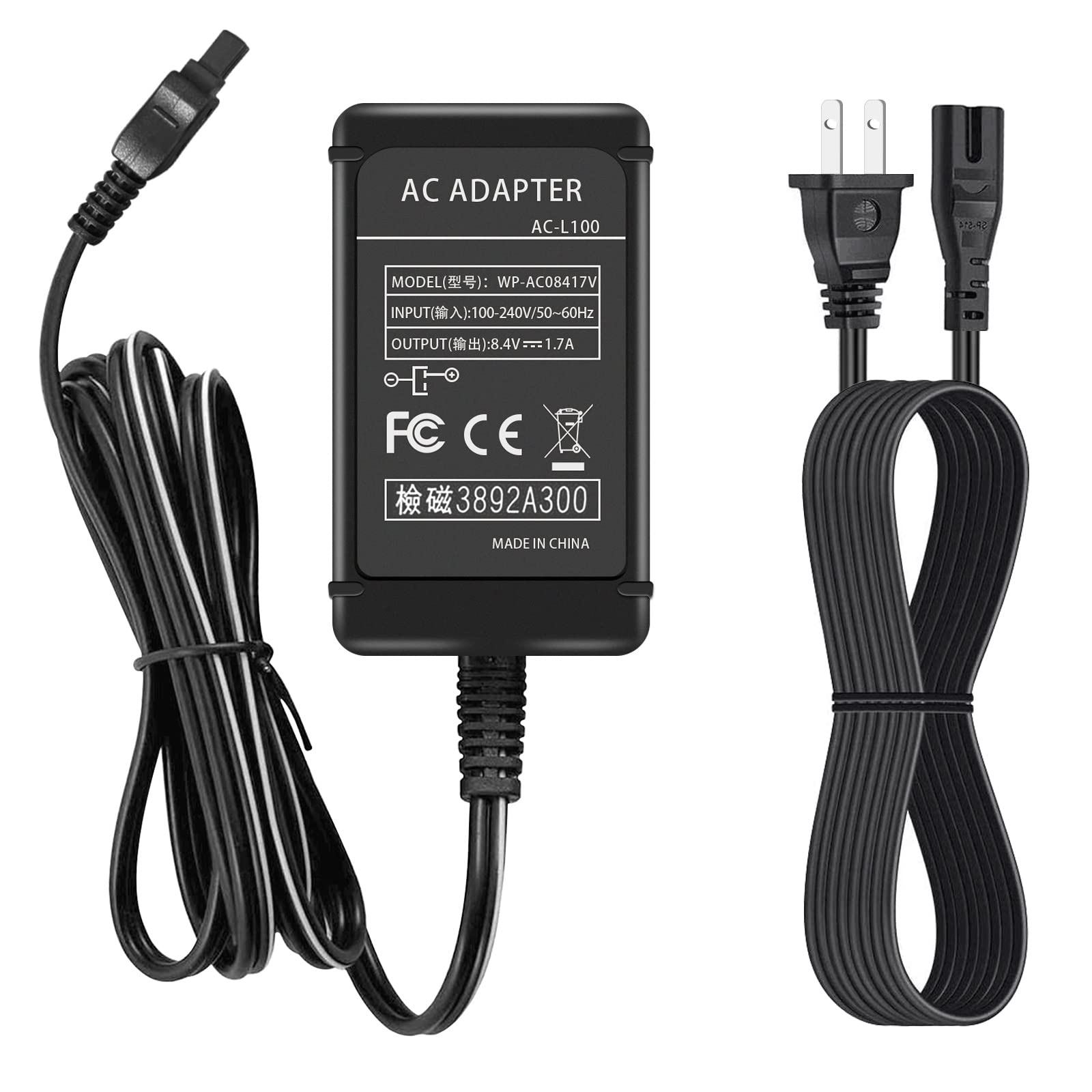 Gonine For Sony Handycam Camcorder Charger, Ac L100 Power Adapter For Sony Ccd Trv108 Ccd Trv308 Ccd Trv118 Ccd Trv128 Ccd Trv138 Cameras, Replacement For Ac L15 Ac L10 Ac 15A Ac L10A.