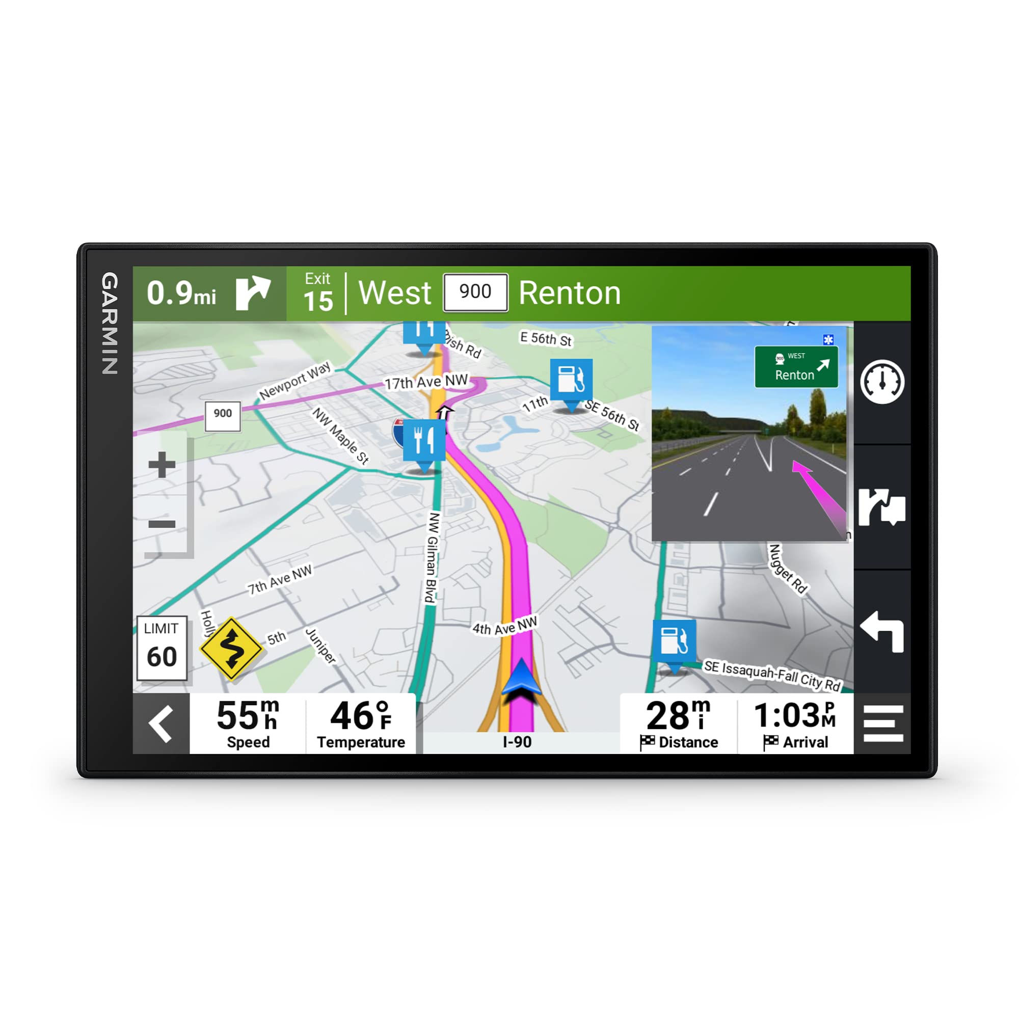 Garmin Drivesmart 86, 8 Inch Car Gps Navigator With Bright, Crisp High Resolution Maps And Garmin Voice Assist