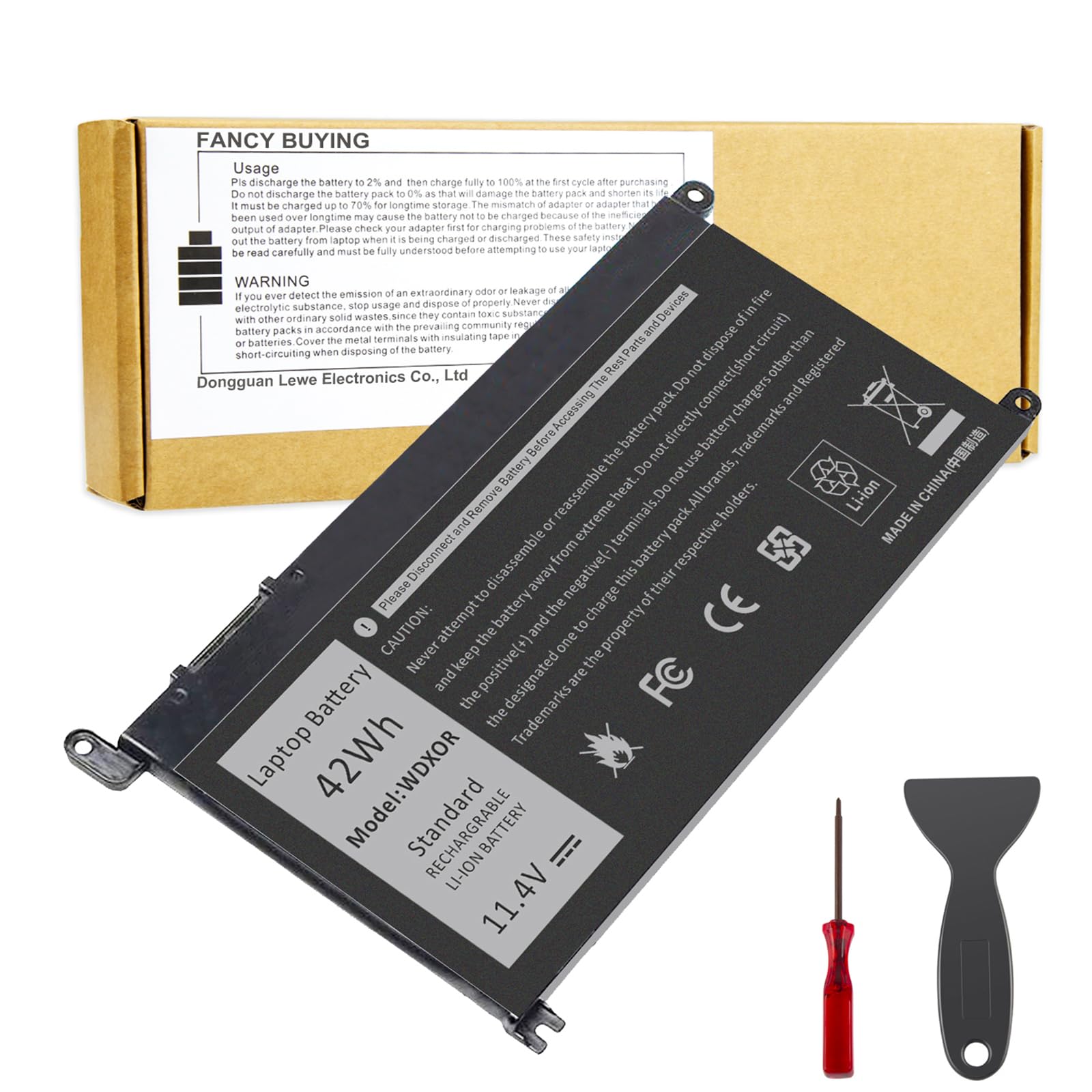 Wdx0R Laptop Battery For Dell Inspiron 13 15 5000 7000 Series 15 7579 7569, 13 5368, 17 5000 5770 Vostro 5468 5568 3Crh3 T2Jx4 F