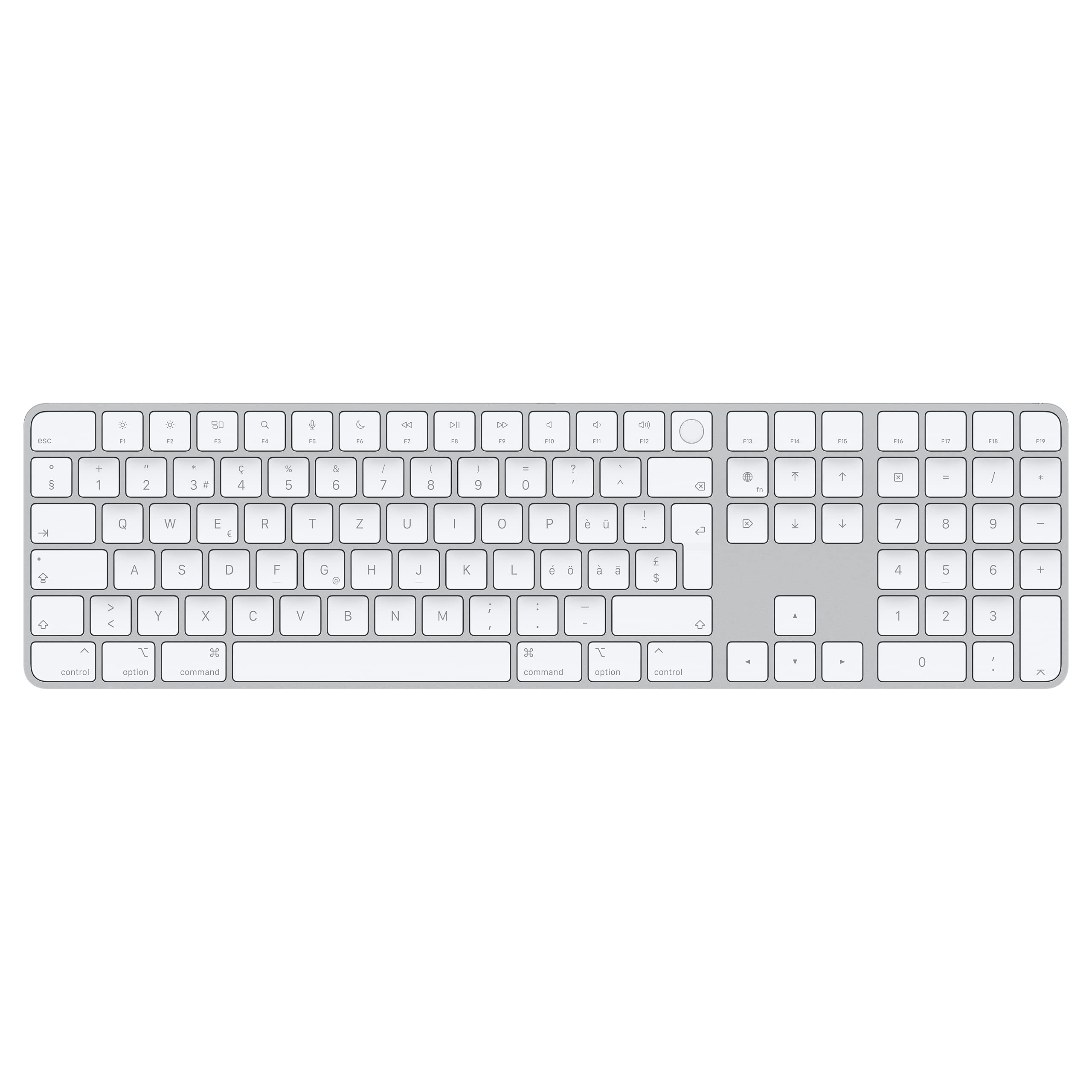 Apple Magic Keyboard with Touch ID and Numeric Keypad: Wireless, Bluetooth, Rechargeable. Works with Mac Computers with Apple Si