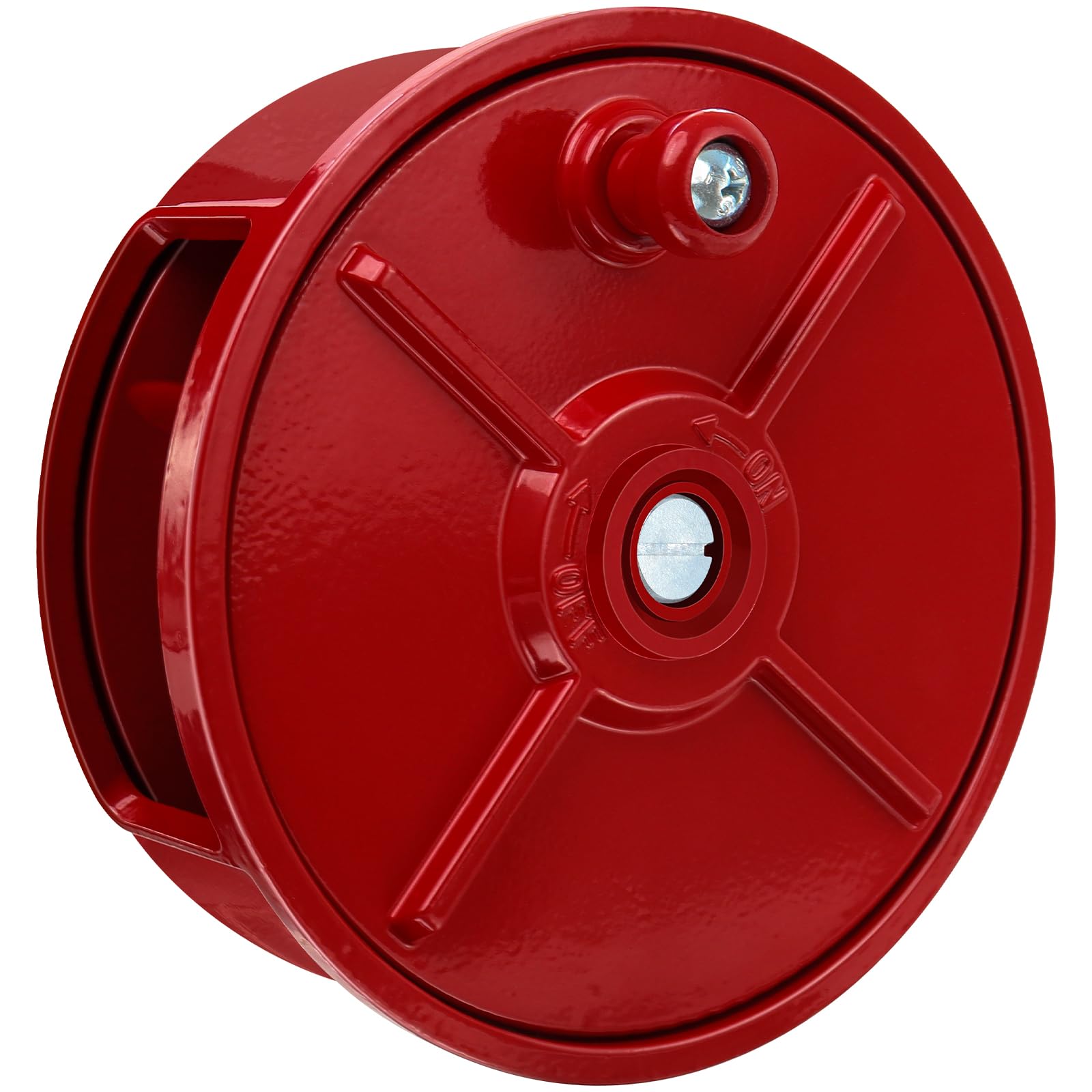 Tie Wire Reel Coil Holder Wheel, 6.25 Lightweight Aluminum Tie Wire Reel Wheel with Rewind Knob &Built-in Belt Loops,Left Handed