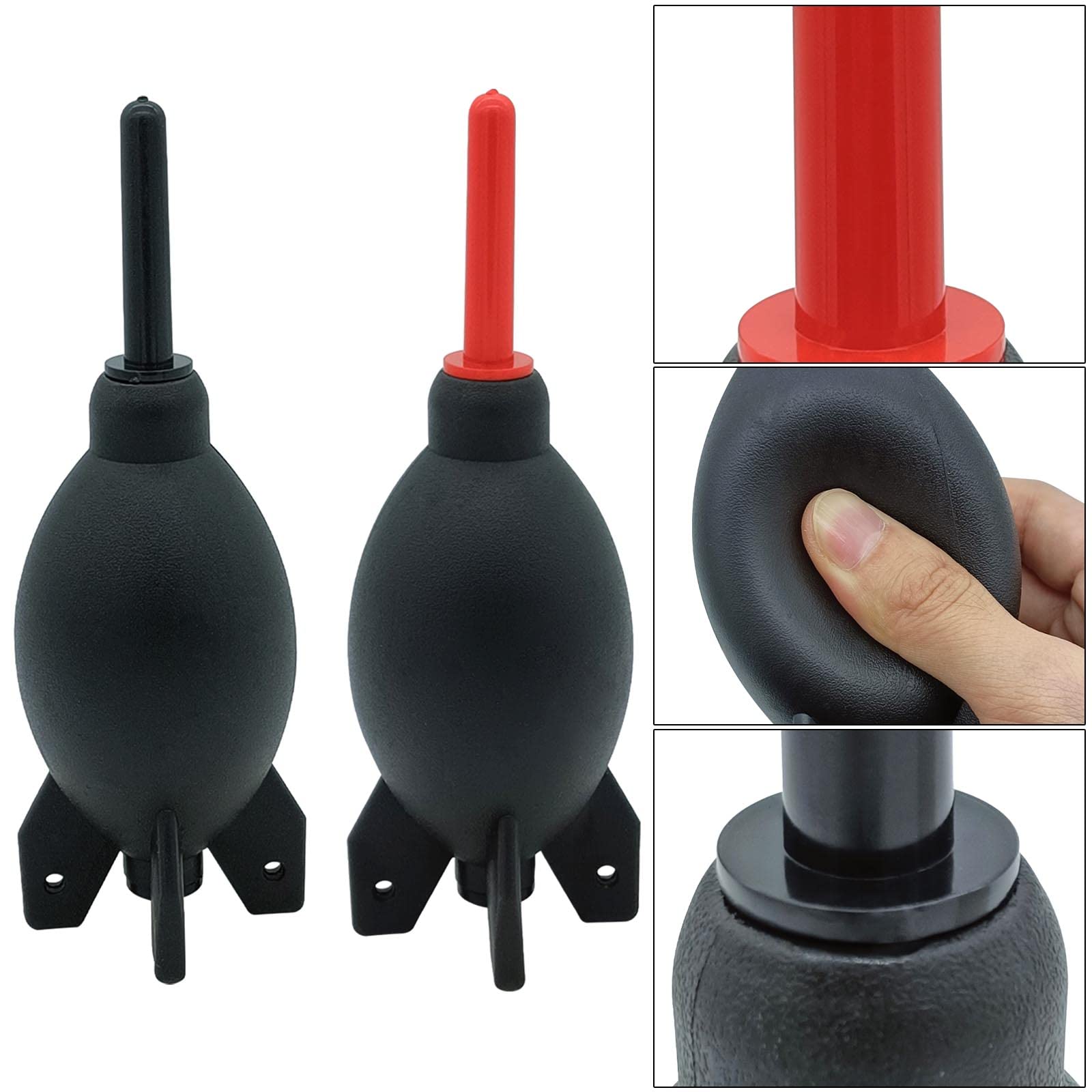 Lens Cleaning Kit Contains 2 Pcs Rubber Rocket Air Blower Duster, Lens Cleaning Pen, Blower Brush Dust Cleaner And Carrying Pouc