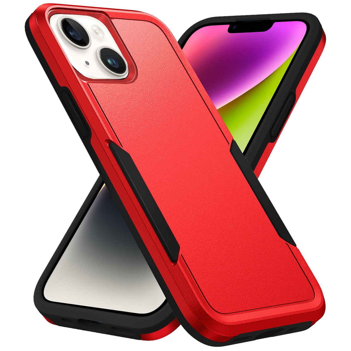 Hsefo Compatible With Iphone 14 Case, Heavy Duty Protection Shockproof Dropproof Dustproof Anti-Scratch Cover Protective Phone C