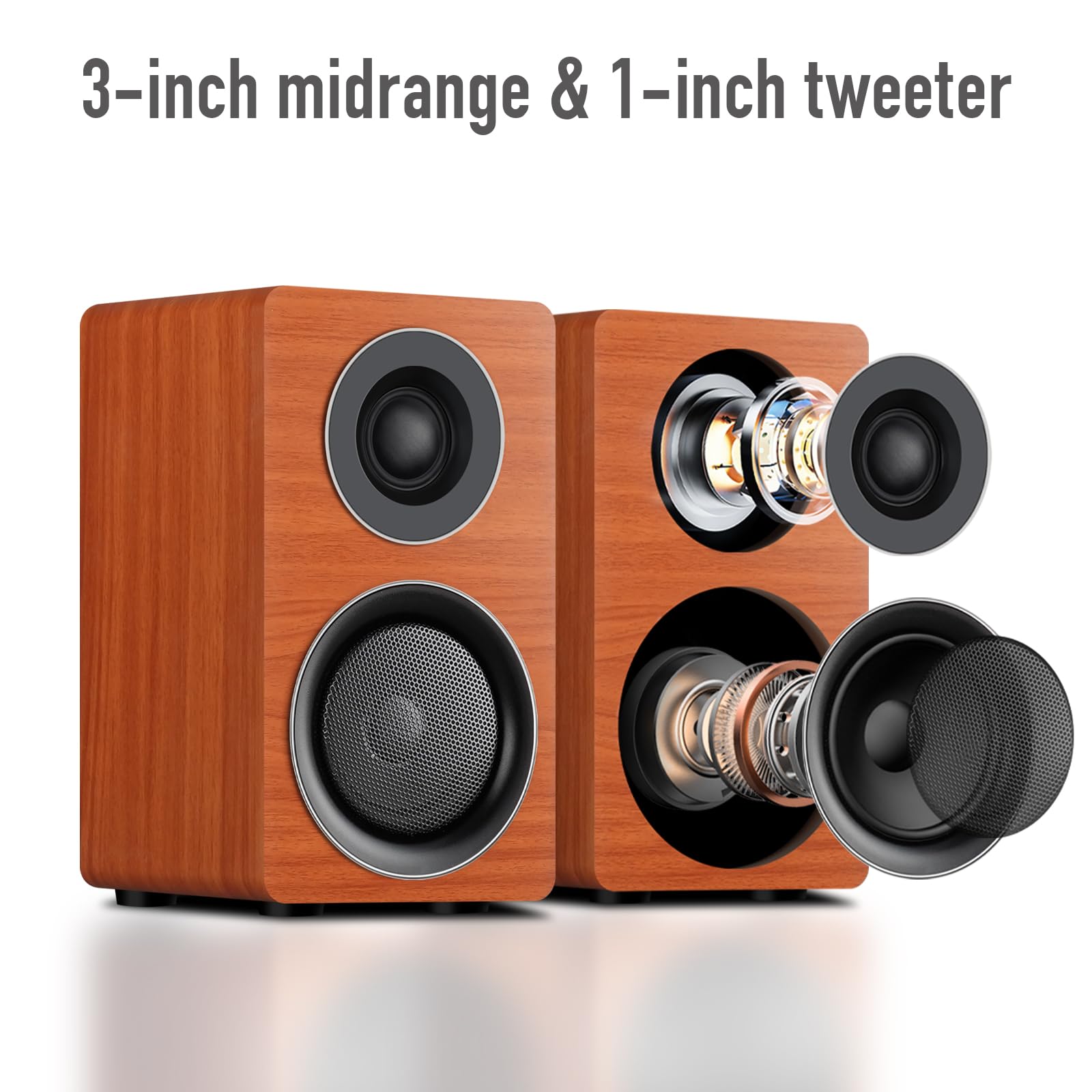 Elimavi Bt 12 2.1 Multimedia Speaker System With 6.5 Inch Subwoofer, Satellite With Midrange And Treble, Desktop Stereo, Optical