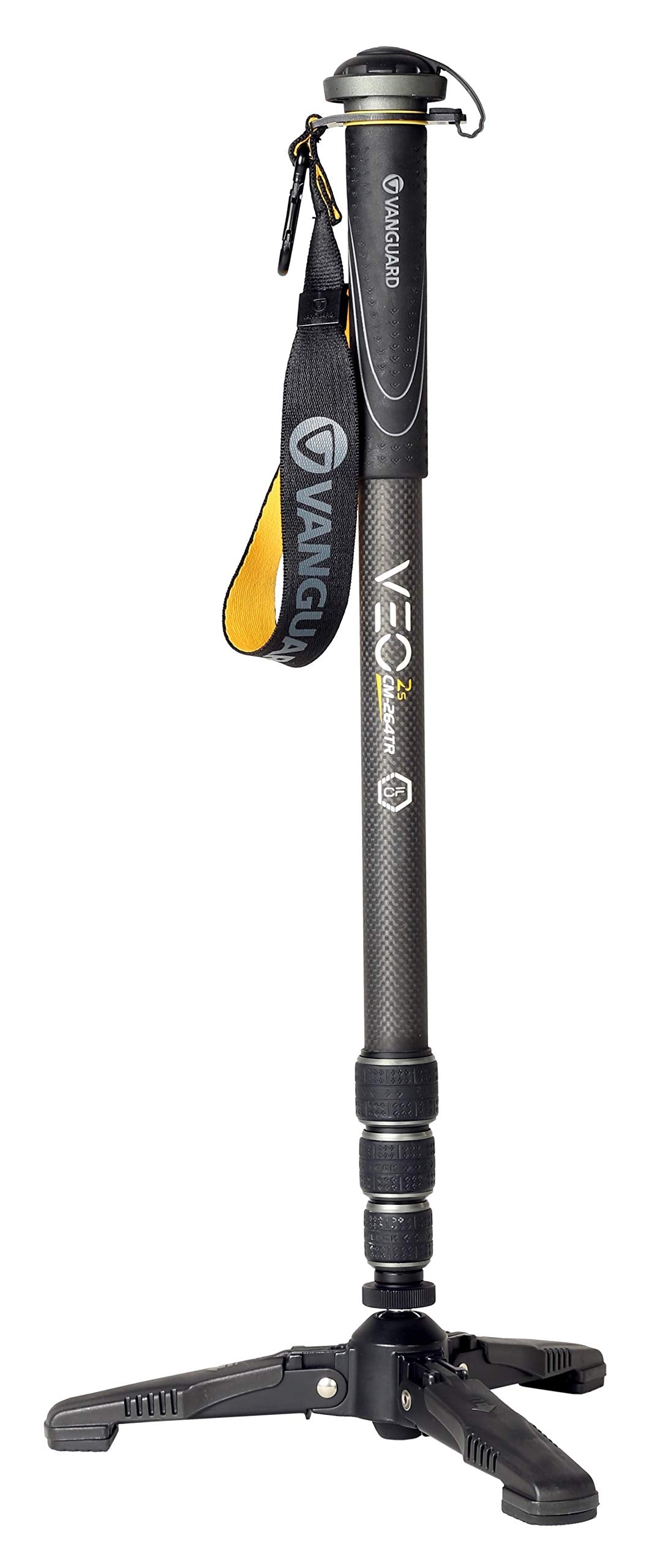 Vanguard Veo 2S Cm 264Tr Carbon Fiber Monopod With Smart Phone Holder And Bluetooth Remote (Veo2Scm 264Tr)