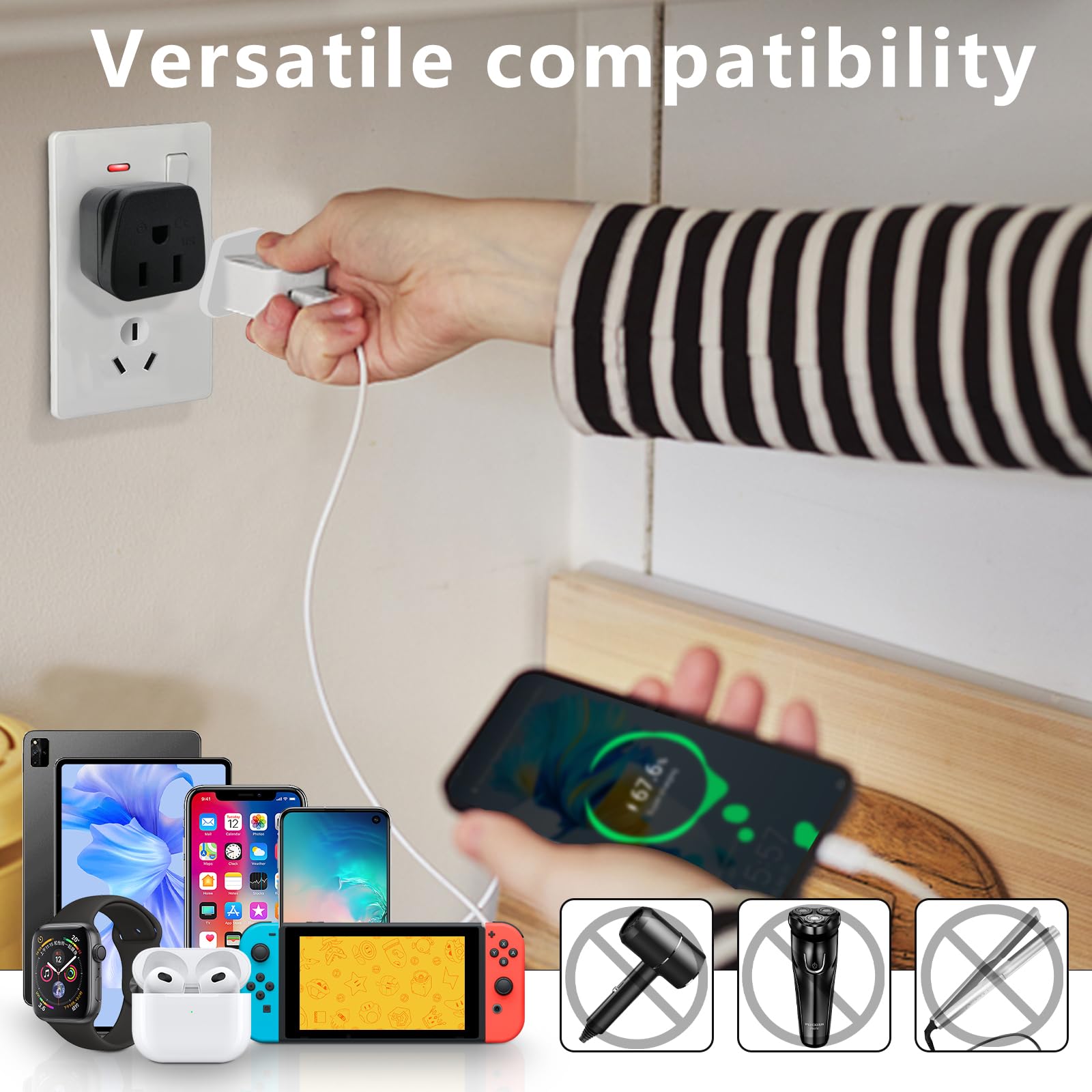 New Zealand Power Adapter, Us To Australia Plug Adapter, Australia Travel Adapter, Type I Plug Adapter, Us To China Adapter Plug