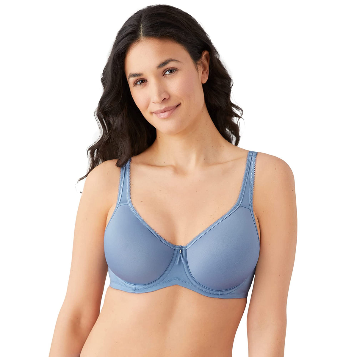 Wacoal Womens Plus Size Basic Beauty Contour T Shirt Bra, Country Blue, 42Ddd