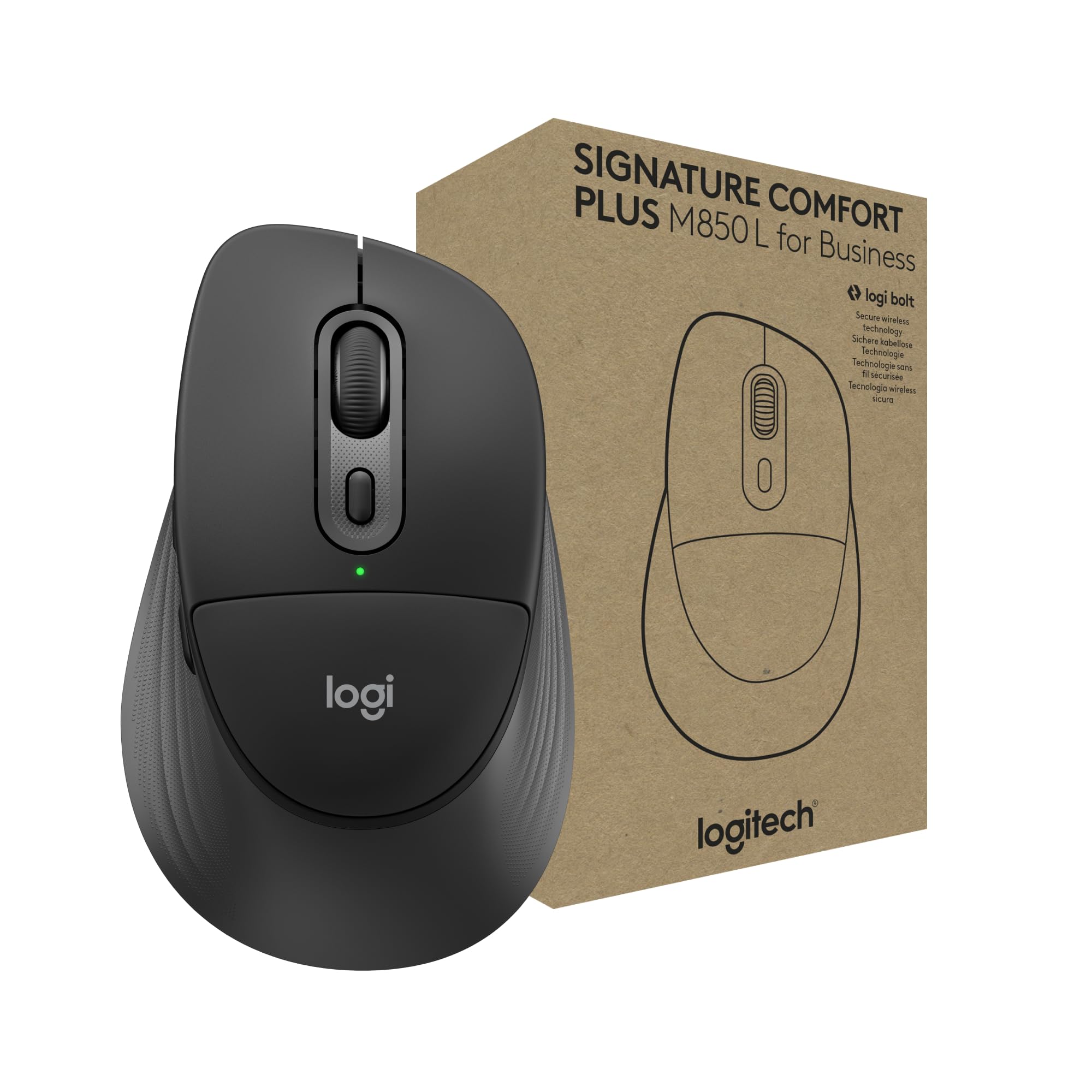 Logitech Signature Comfort Plus M850 L For Business Mouse (Graphite)