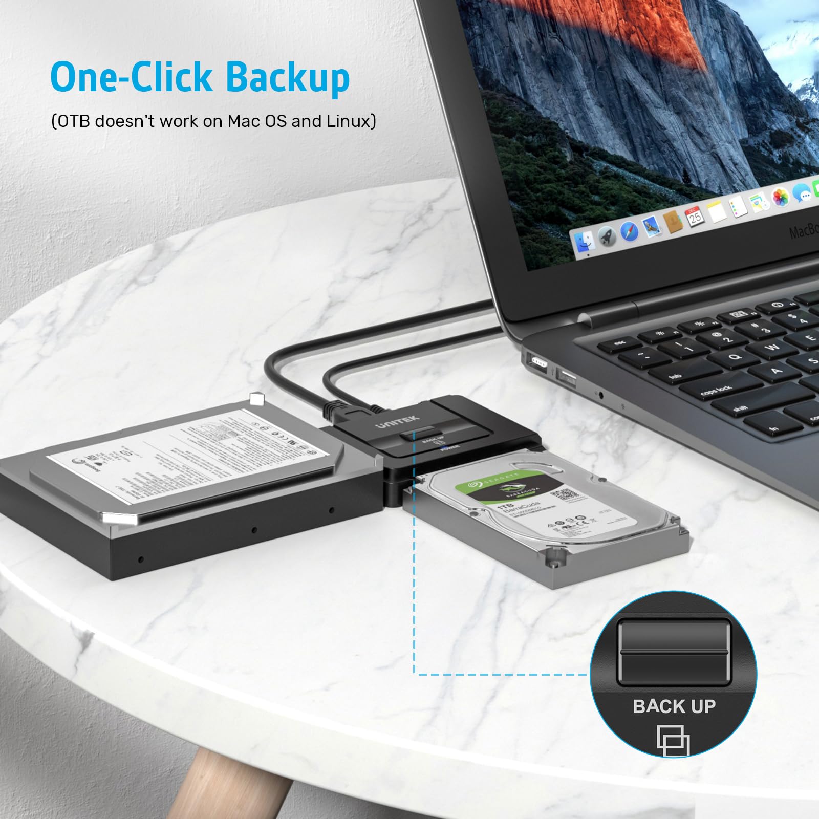 Unitek Usb 3.0 To Ide And Sata Converter External Hard Drive Adapter Kit For Universal 2.5/3.5 Hdd/Ssd Hard Drive Disk, One Touc