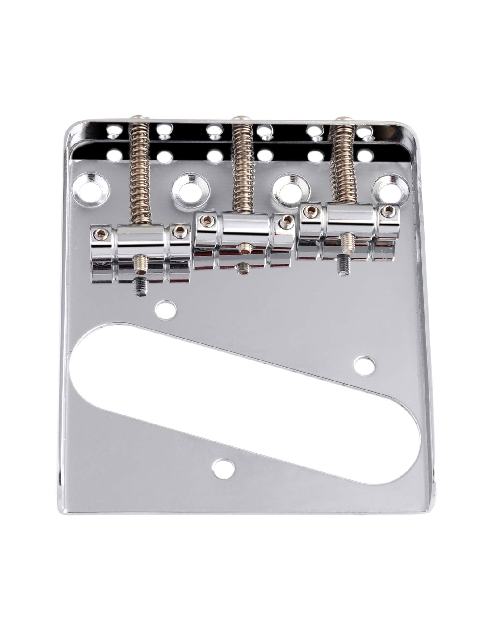 Holmer Guitar Bridge Tailpiece 3 Brass Saddles Bridge For Vintage Tele Telecaster Style Electric Guitar Parts Top Or Bottom Load