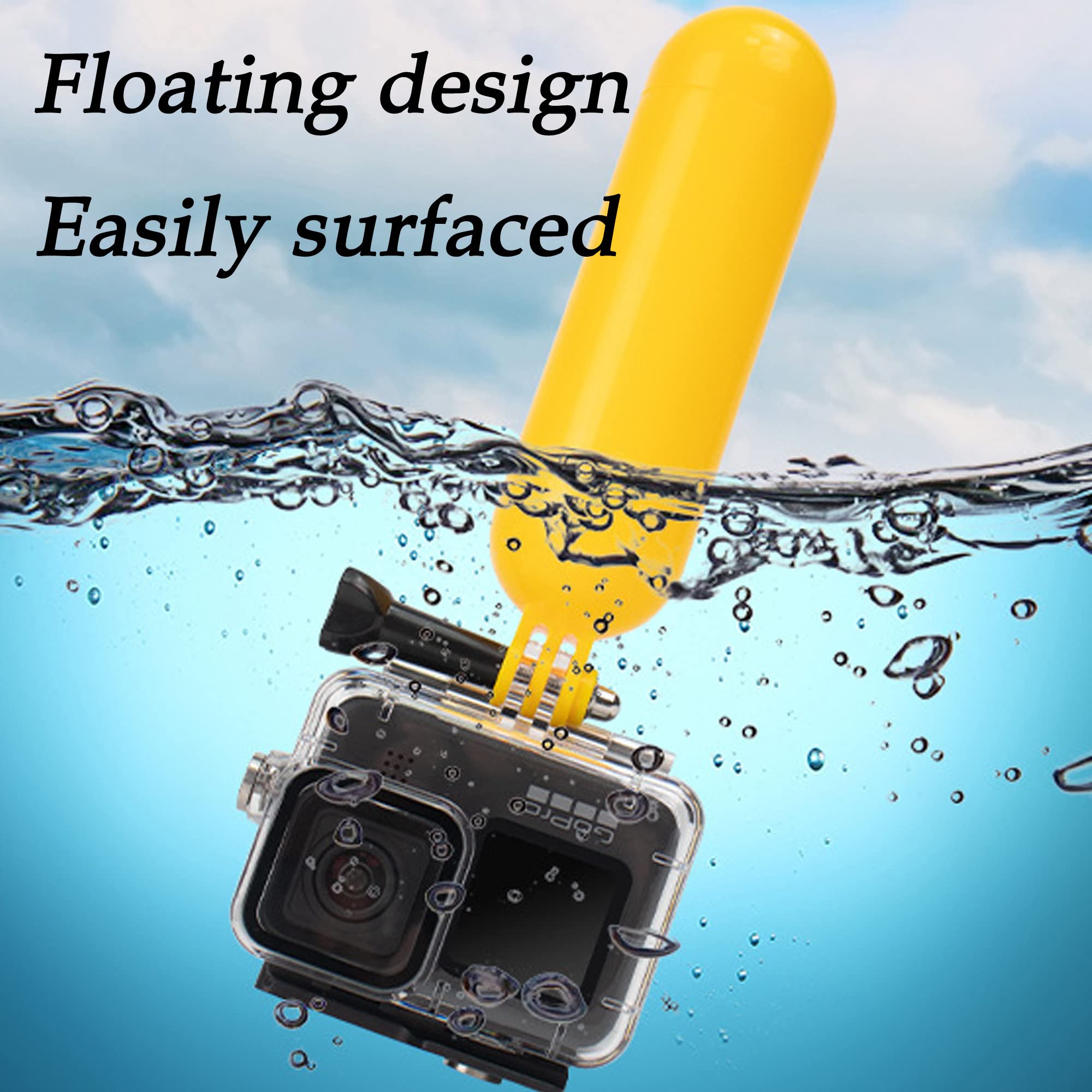 Zlmc 60M Waterproof Case For Gopro Hero 12 11 10 9 Black, Protective Underwater Dive Housing Shell + Holding Selfie Stick Floati