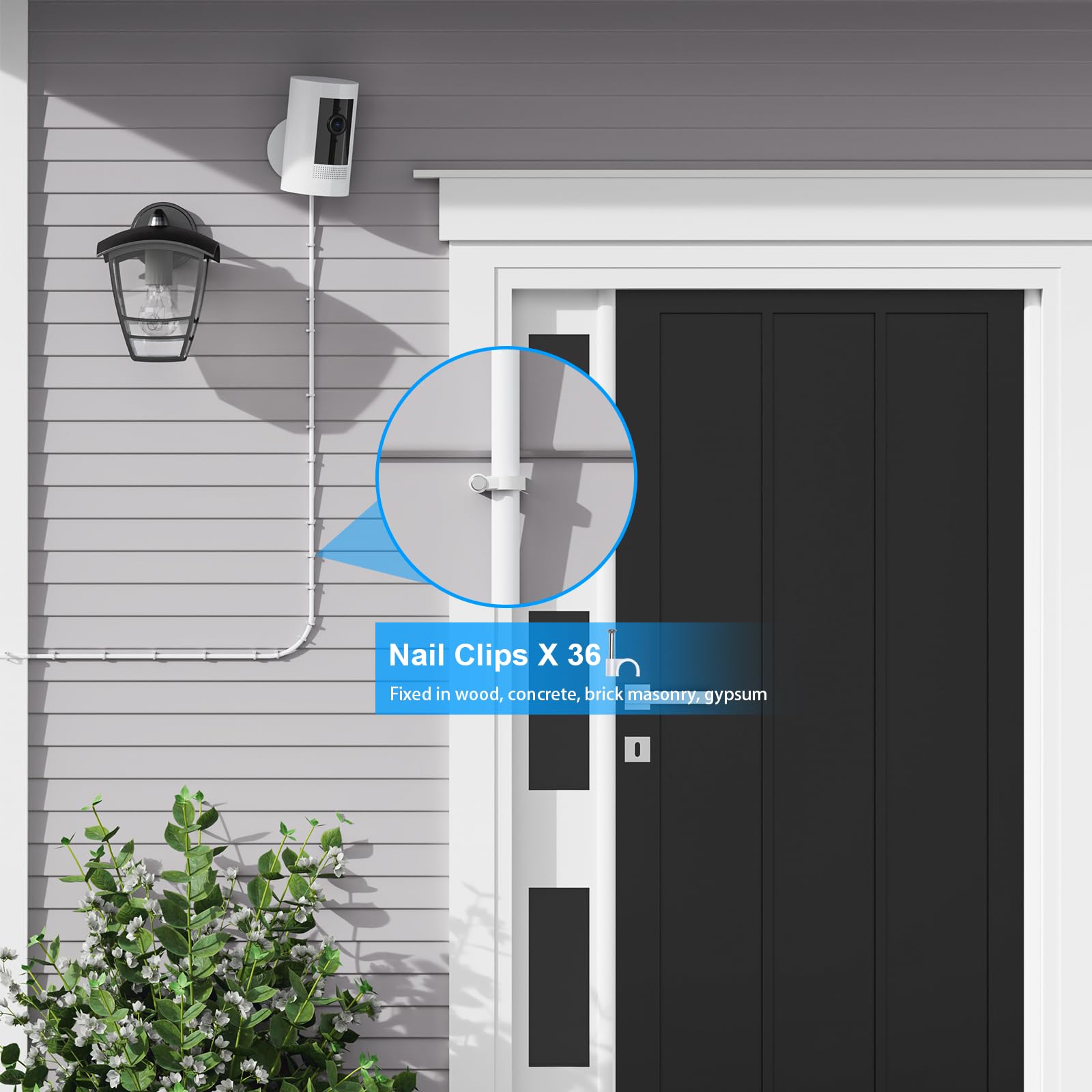 For Ring Stick Up Camera Plug In Power Cord, Charger Adapter Plug In 3Rd Gen, 2Nd Gen, For Ring Spotlight Cam Plus, Pro (Battery). Weatherproof, Continuously Charge Your Outdoor Camera, Usb C 16Ft