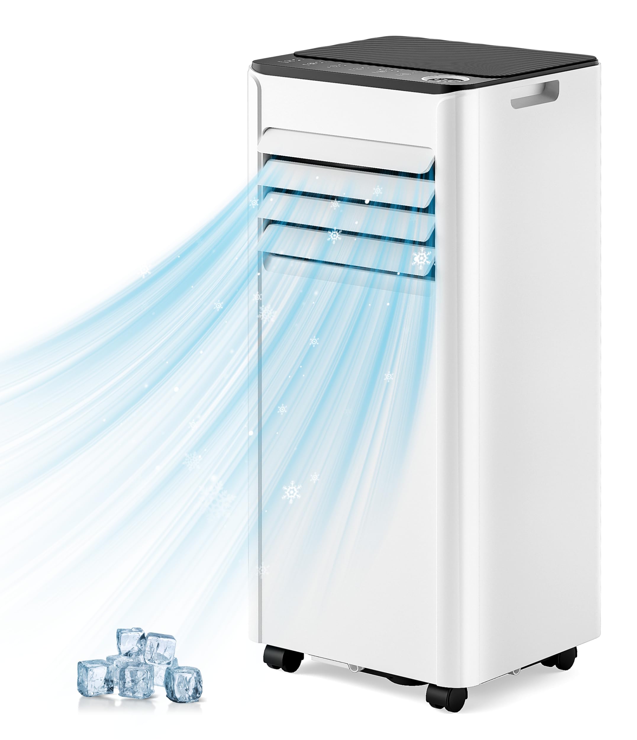 EUHOMY 10000BTU Portable Air Conditioners with Remote for Bedroom, 3-1 Standing Smart Cooling AC with Dehumidifier, Fan, Air Con