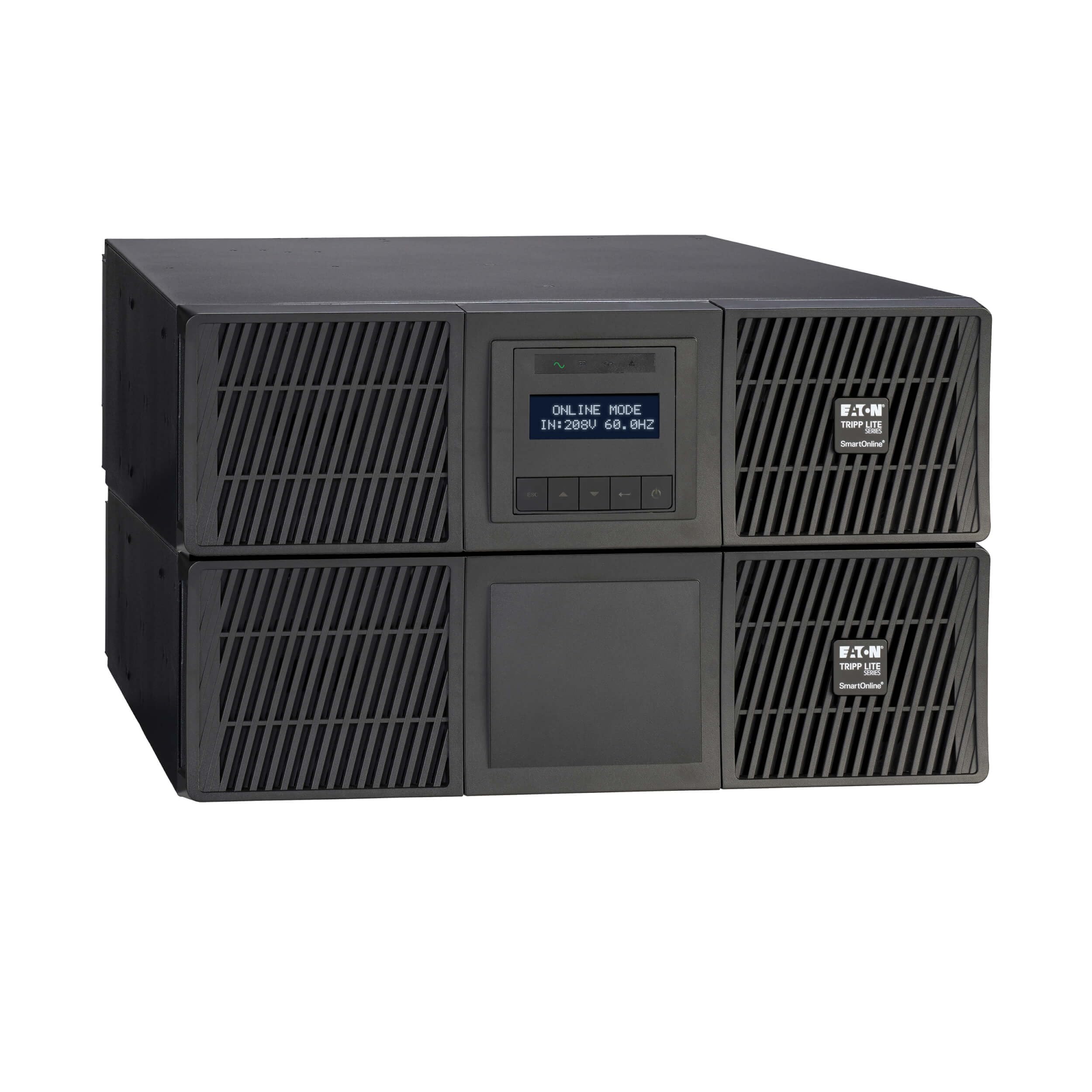 Eaton Tripp Lite SU6000RTFMB UPS 6000VA / 5400W, 208V with 120V Stepdown Transformer, Maintenance Switch, 21 Outlets, 6U Rack Mo