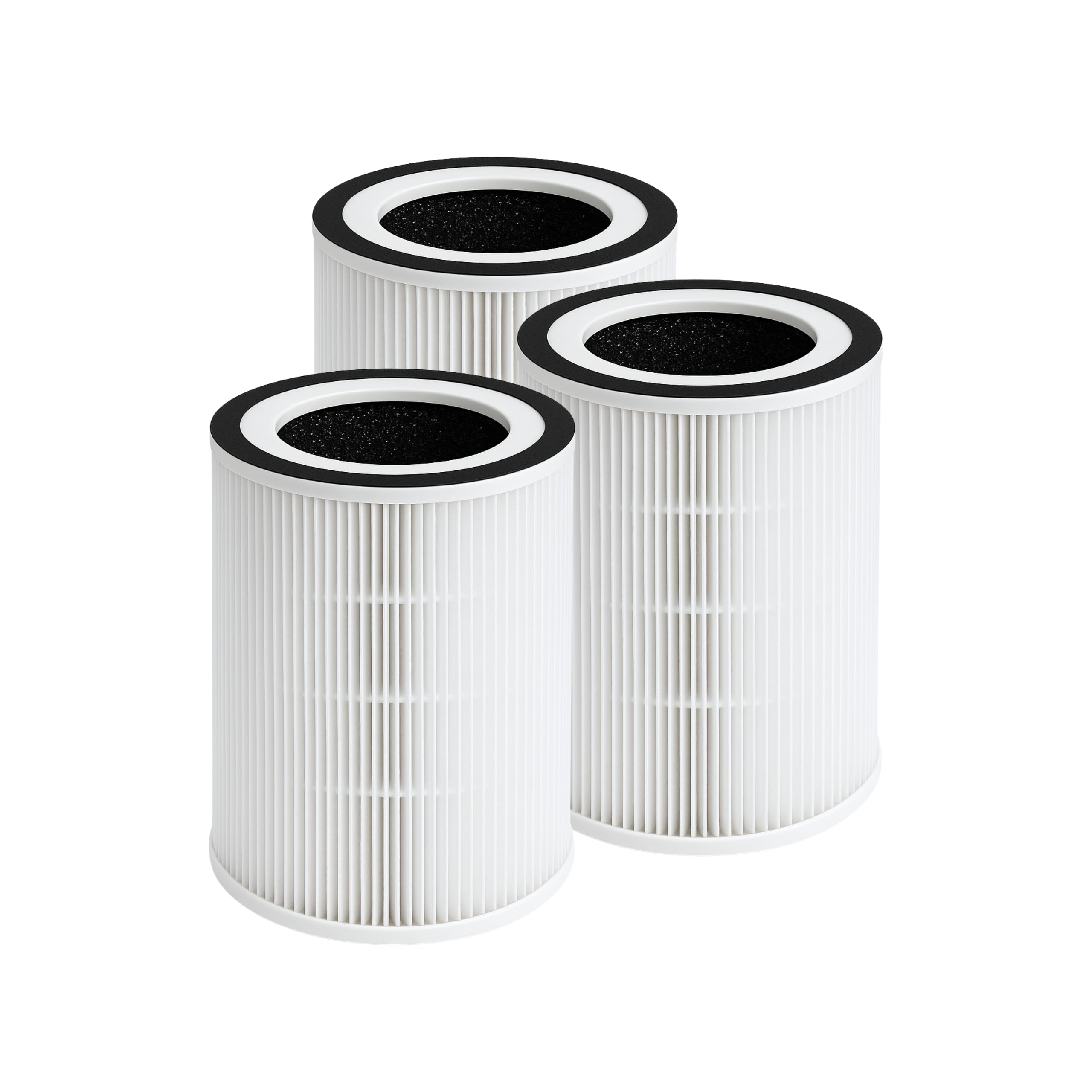 Nispira 3-in-1 True HEPA Activated Carbon Replacement Filter Compatible with Sensibo Pure Air Purifier, 3 Packs