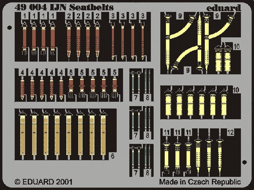 Eduard Accessories 49004 Model Making Accessories, Seat Belts Ijn