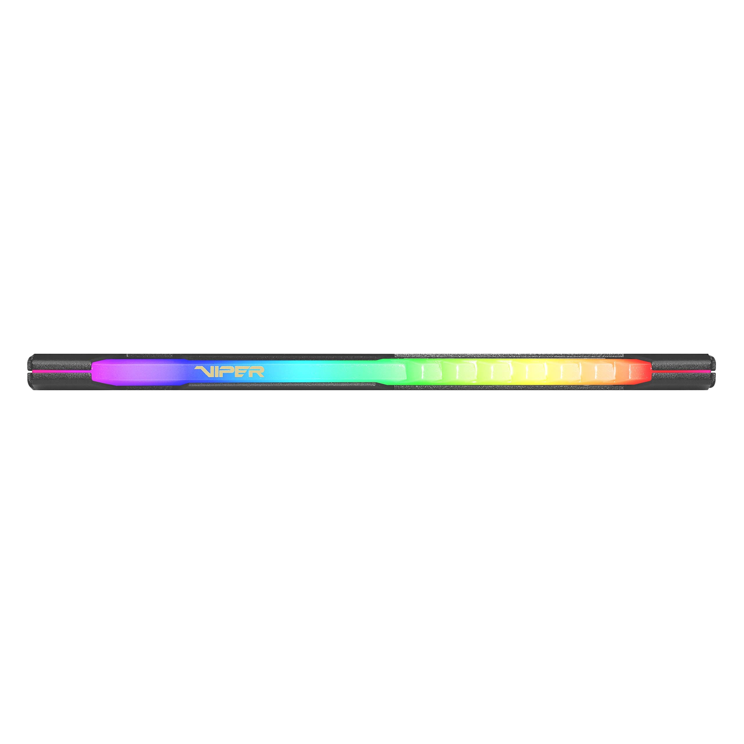 Patriot Viper Steel Rgb Ddr4 Ram 32Gb (1X32Gb) 3600Mhz Cl20 1.35V Udimm Desktop Gaming Memory Module Compatible With Xmp   Pvsr4