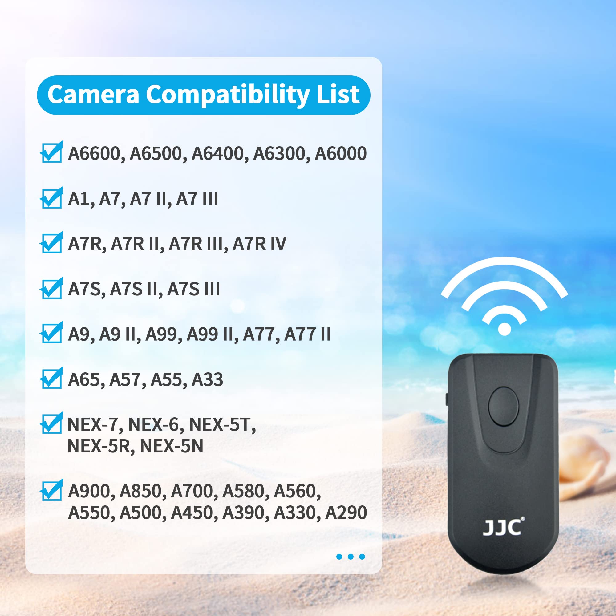 Jjc Wireless Infrared Shutter Release Remote Control For Sony A6600 A6500 A6400 A1 A7 Iii A7 Ii A7R Iv A7R Iii A7S Iii A7S Ii A9
