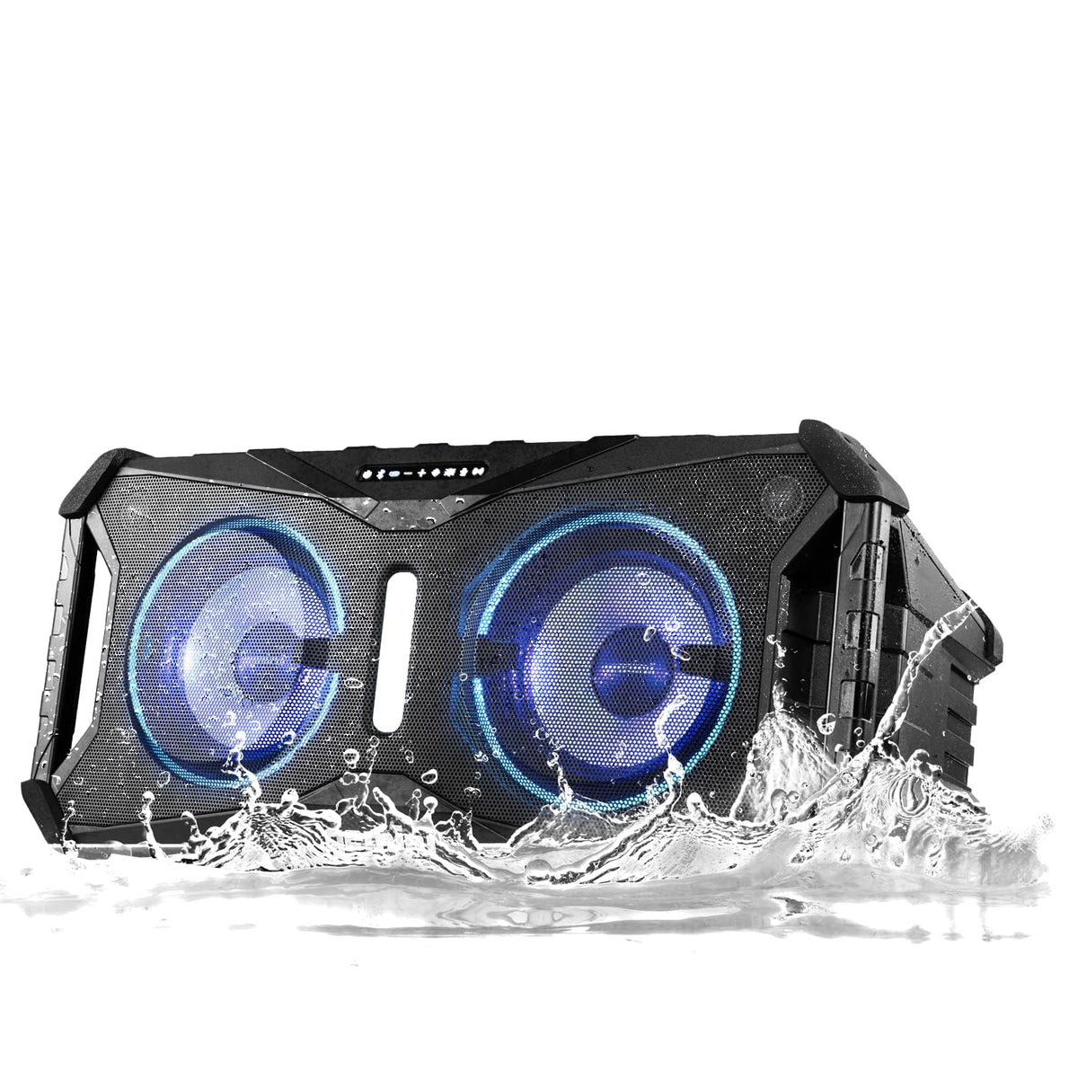 Gemini Sound Soundsplash 400W Floating Waterproof Wireless Bluetooth Speaker, Led Light Show, 24 Hour Battery Life, Dual 8� Woofers & Nfc Pairing   Perfect For Pool Parties, Beach, Travel & Home Fun