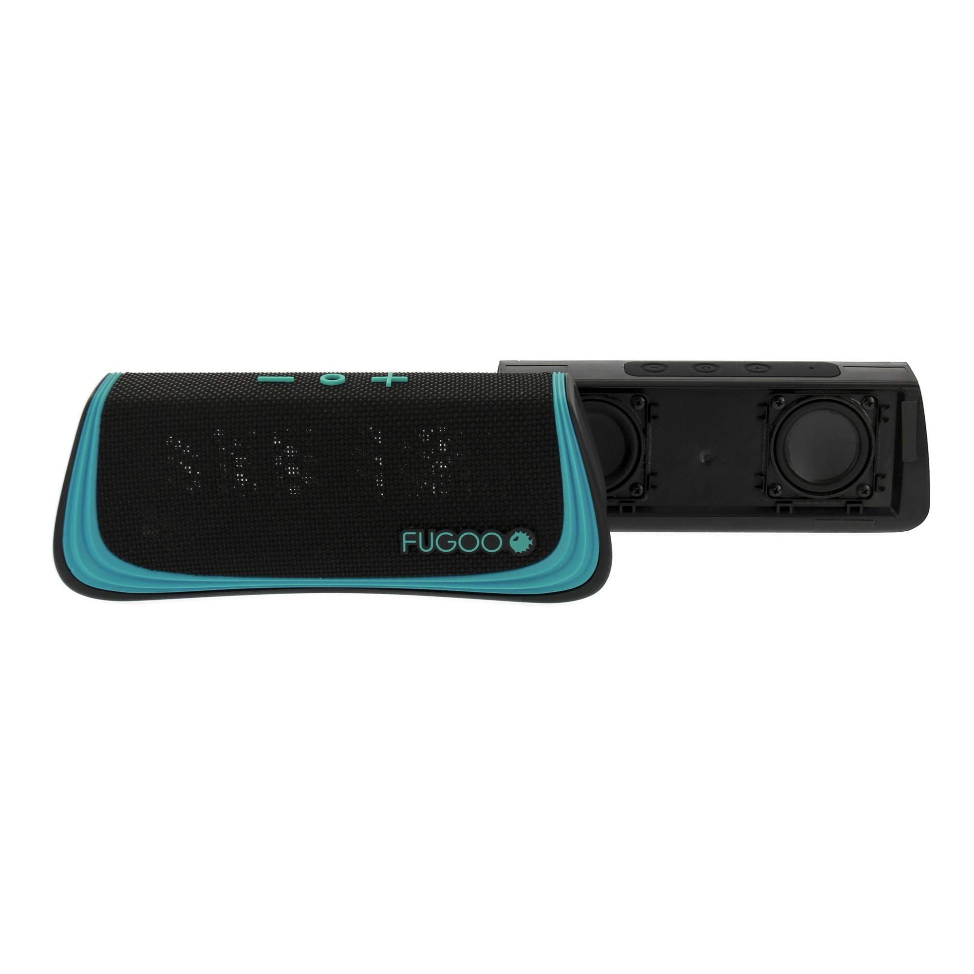 Fugoo Sport   Portable Rugged Bluetooth Wireless Speaker Waterproof Longest 40 Hrs Battery Life (Black/Teal)
