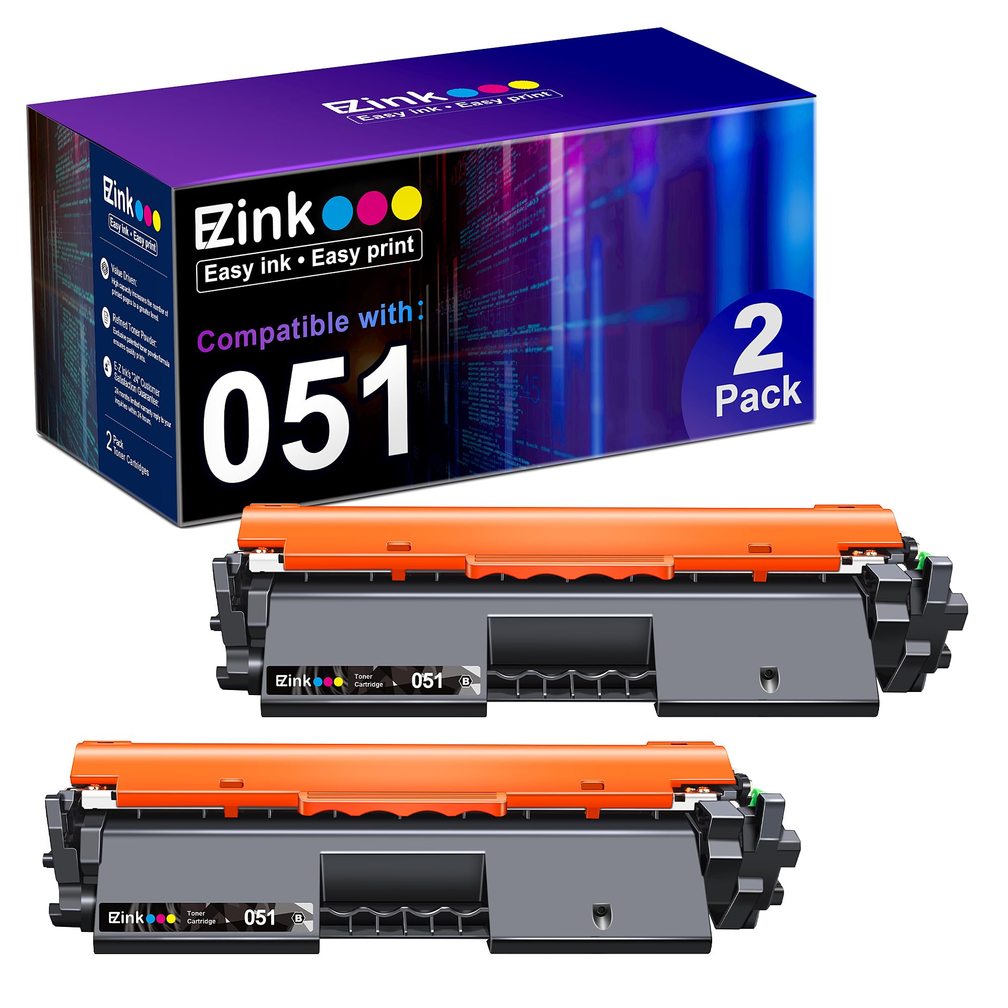 E Z Ink Compatible Toner Cartridges Replacement For Canon 051Toner To Use With Canon Imageclass Mf263Dn Mf264Dw Mf266Dw Mf267Dw