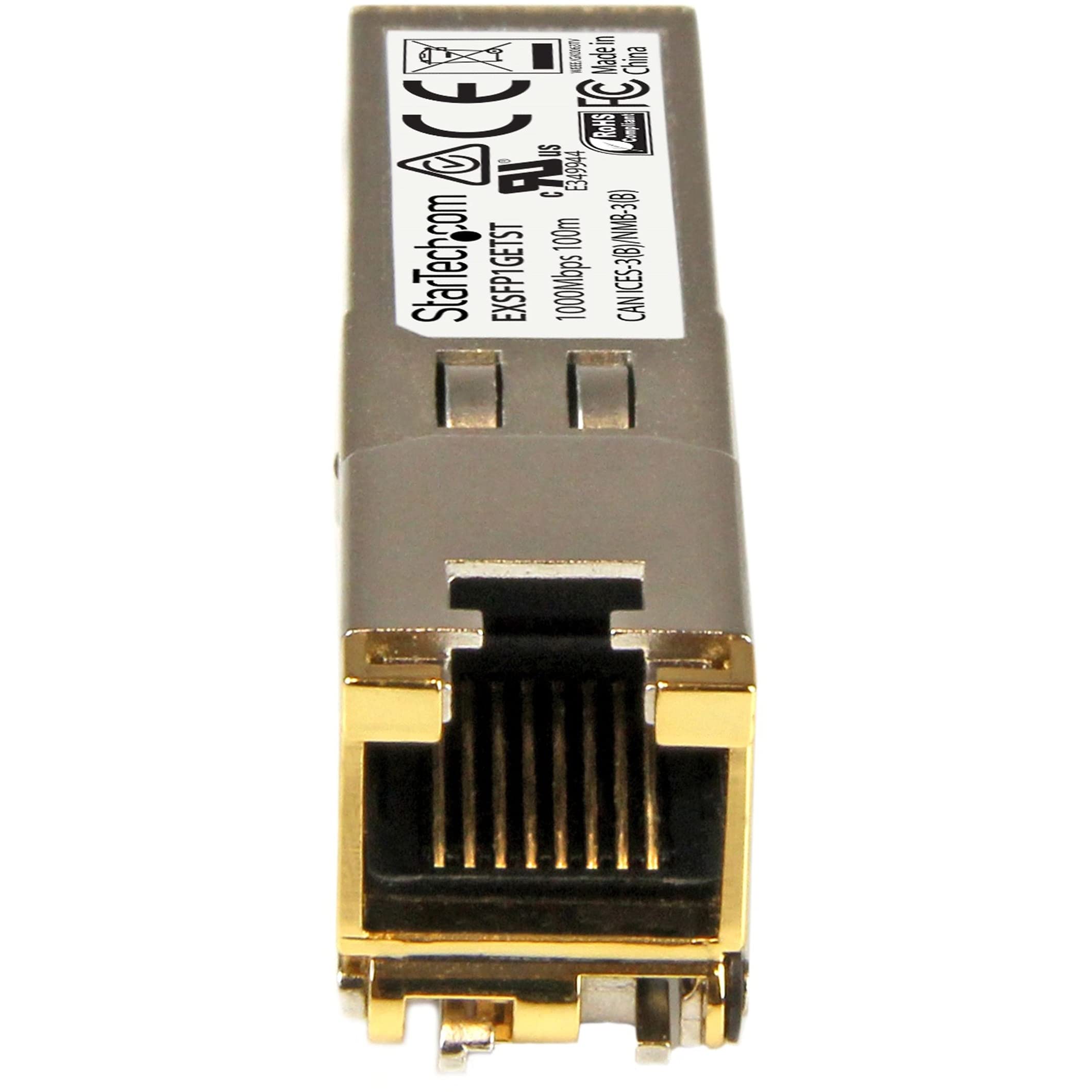 Startech.Com Juniper Ex Sfp 1Ge T Compatible Sfp Module   1000Base T   Sfp To Rj45 Cat6/Cat5E   1Ge Gigabit Ethernet Sfp   Rj 45