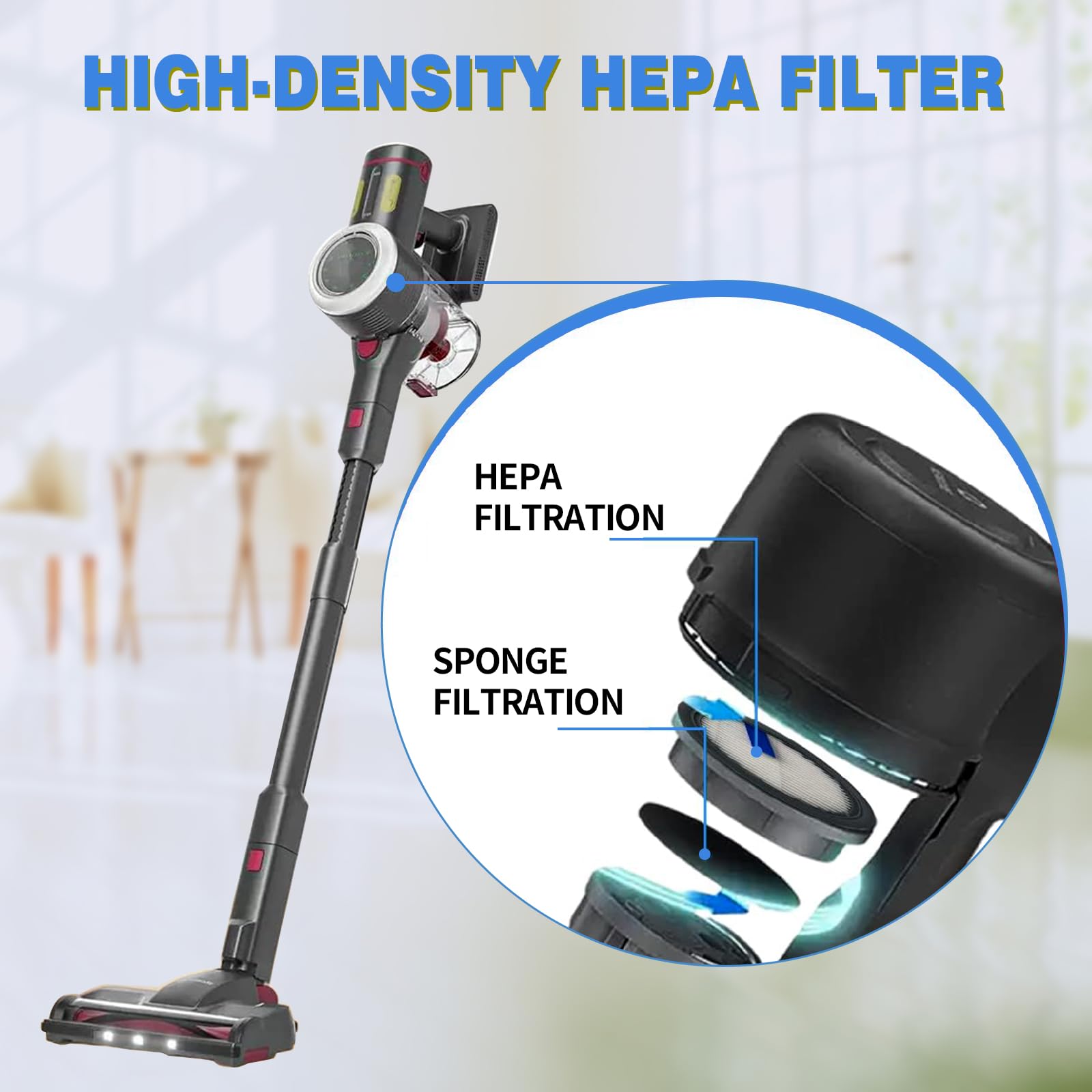 4 Pack Hepa Filters And 4 Pack Sponge Filters Replacement For Afoddon A200Pro/A200, Orfeld B08/C10A/C10G And Nequare S12 S25 S26