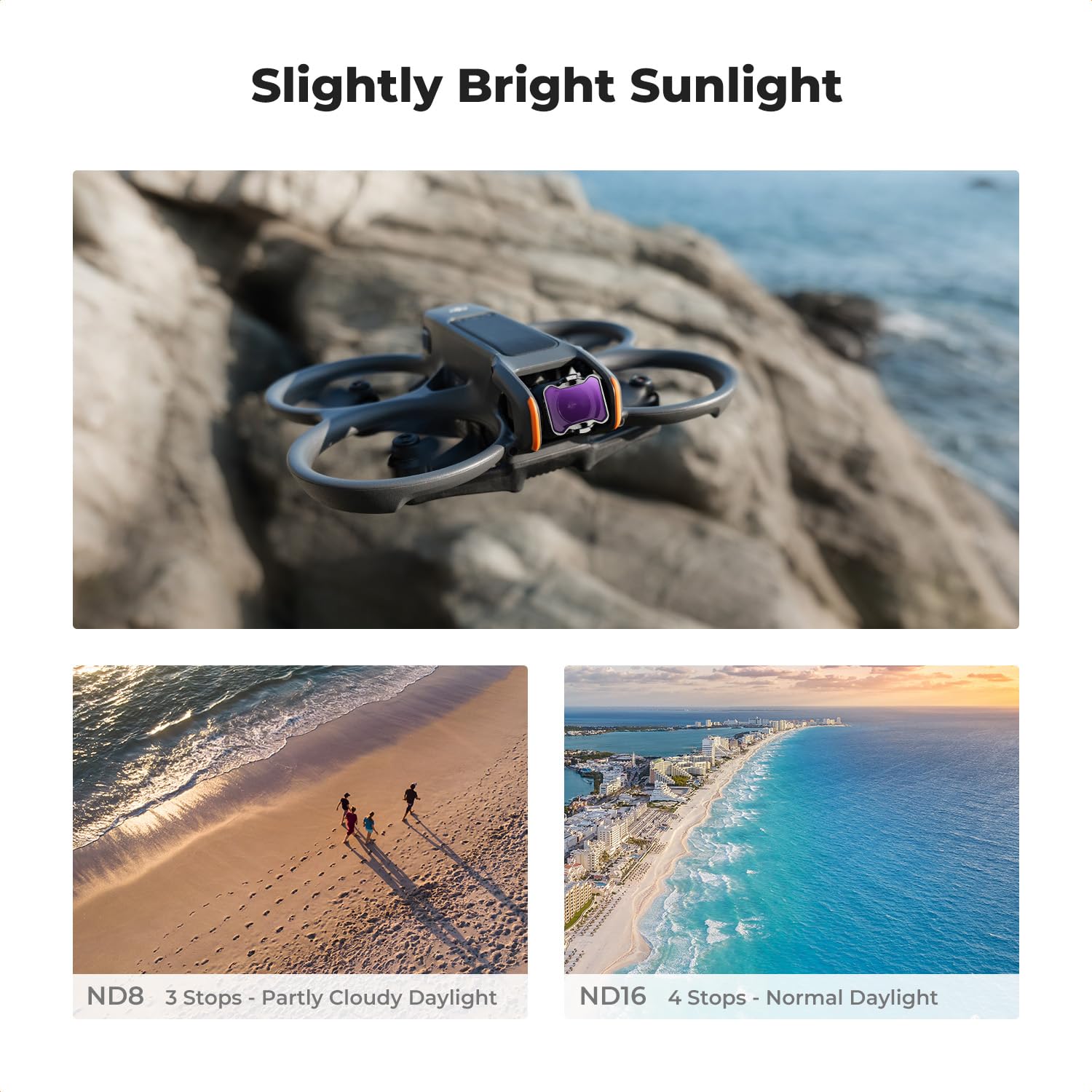 K&F Concept Upgrade Avata 2 Drone Pl Nd Filters Kit (3 Pack), Pl Nd8 Nd16 Filter Compatible With Dji Avata 2, Polarizer Neutral