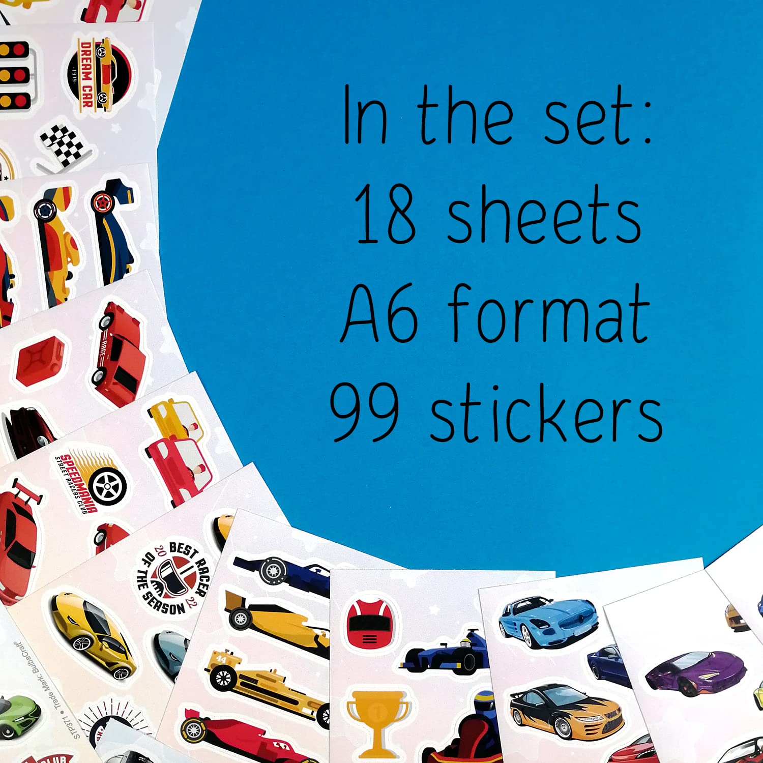 100Pcs Race Car Stickers, Racing Stickers And Decals, Race Car, Race Car Party Favors, Car Racing Gifts, Race Car Birthday Decor