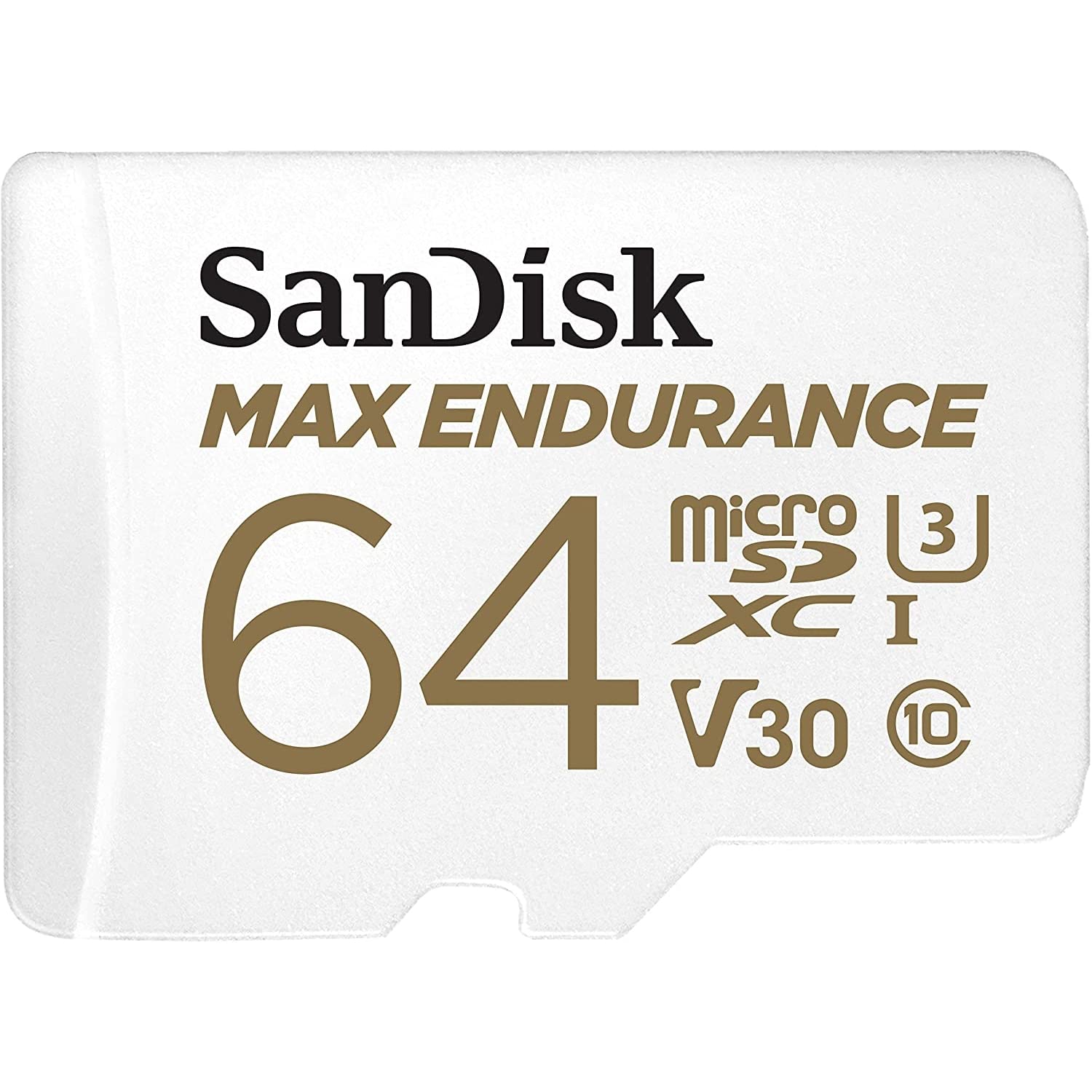 Sandisk 64Gb Max Endurance Microsdxc Card With Adapter For Home Security Cameras And Dash Cams   C10, U3, V30, 4K Uhd, Micro Sd