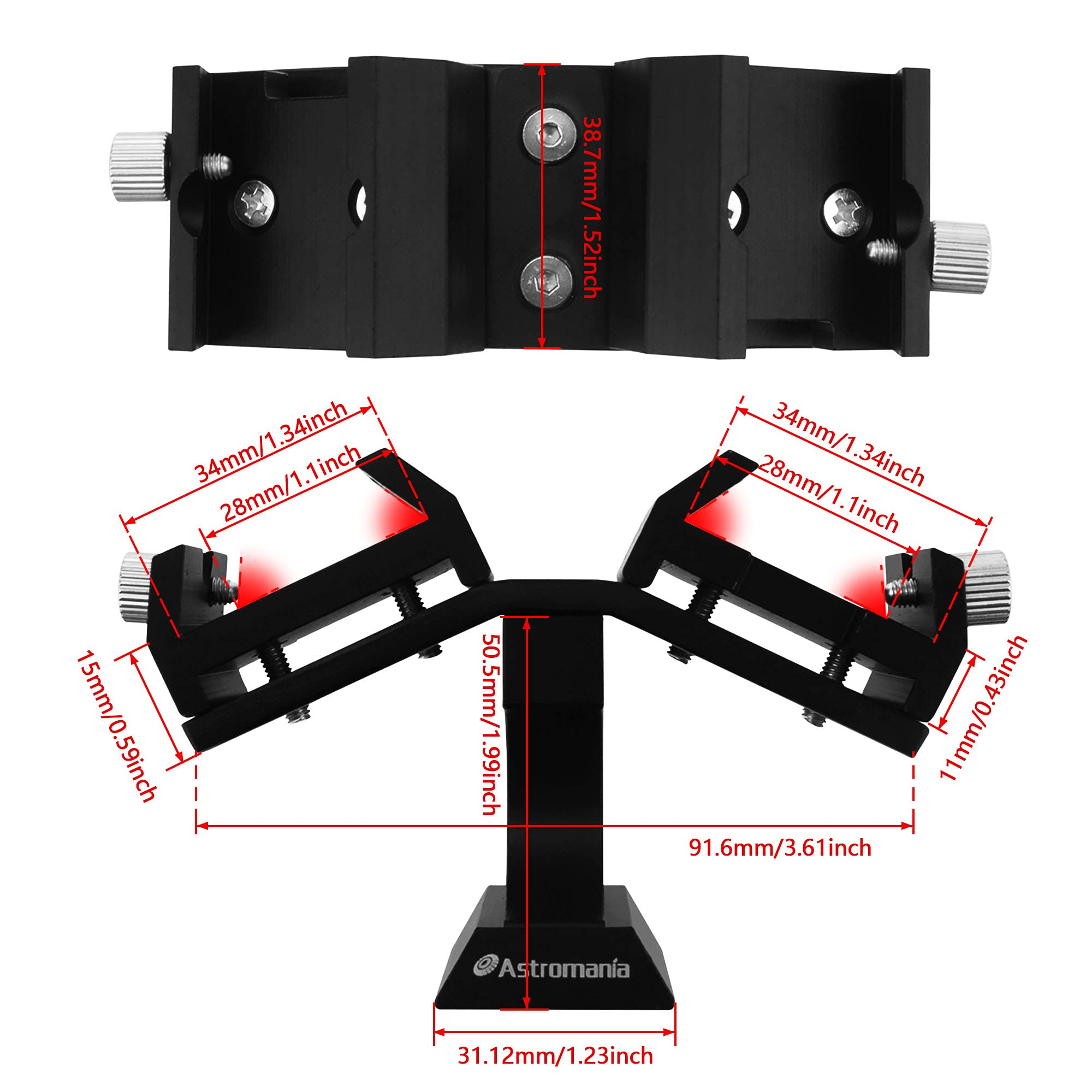 Astromania Dual Finder Mounting Bracket