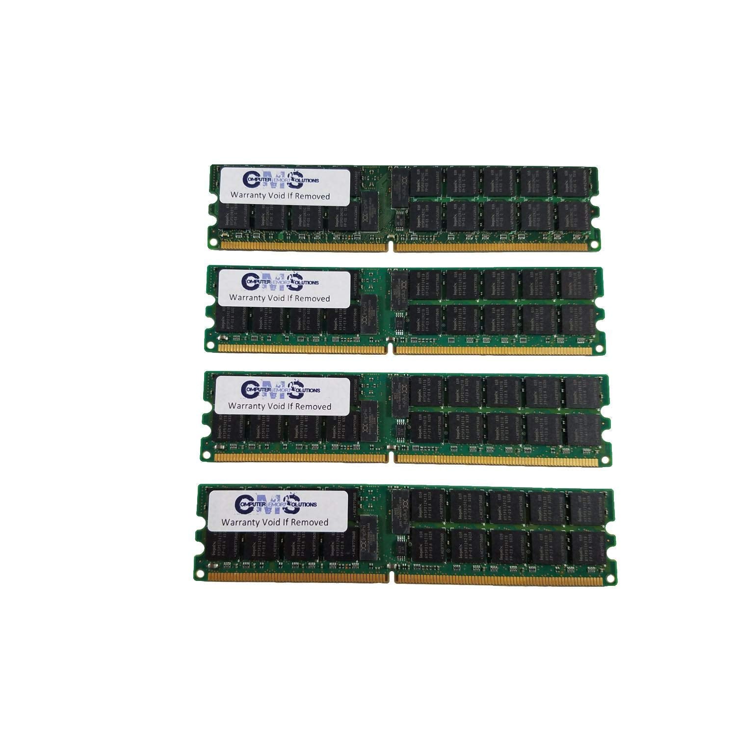 Cms 16Gb (4X4Gb) Ddr2 5300 667Mhz Ecc Registered Dimm Memory Ram Upgrade Compatible With Dell    Poweredge T300 Server Ddr2 For 
