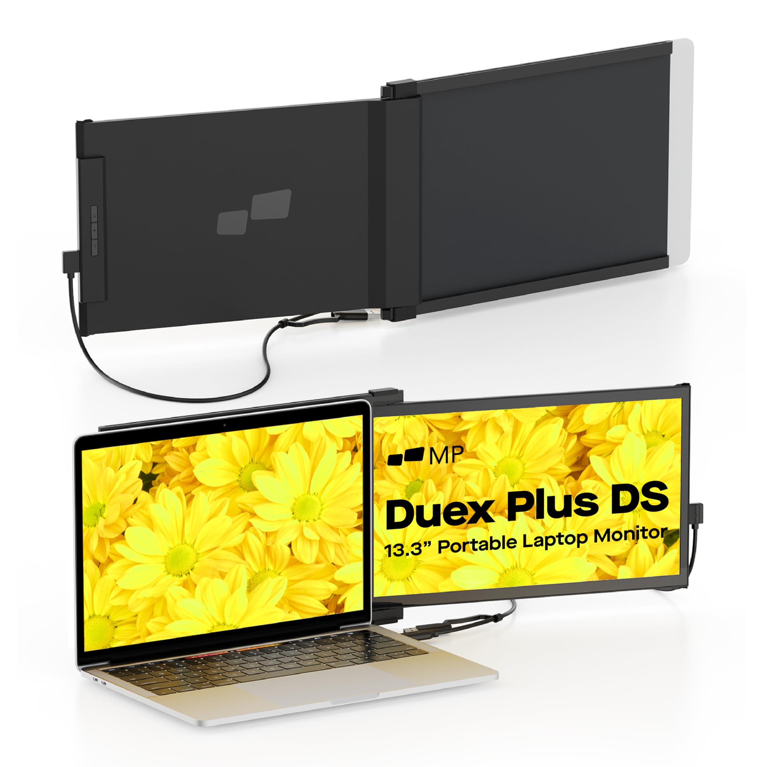 Duex Plus Ds Portable Monitor   2024 Mobile Pixels 13.3'' Fhd 1080P Laptop Monitor, Usb Type C/Hdmi Plug And Play Laptop Monitor