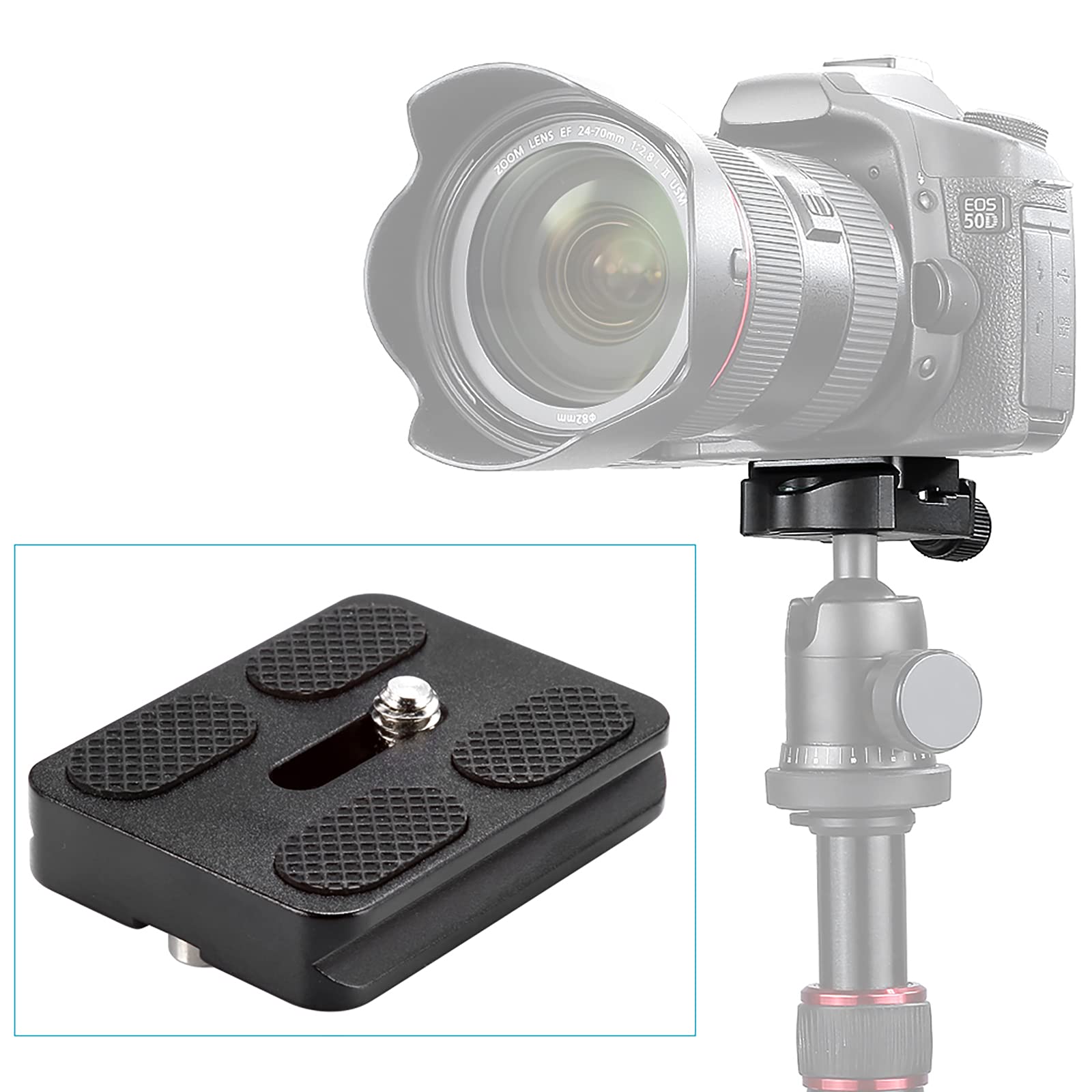 Neewer Universal Arca Type Quick Release Plate All Metal With 1/4 Inch Screw Fits Standard Arca Type Clamp For Camera Tripod Bal