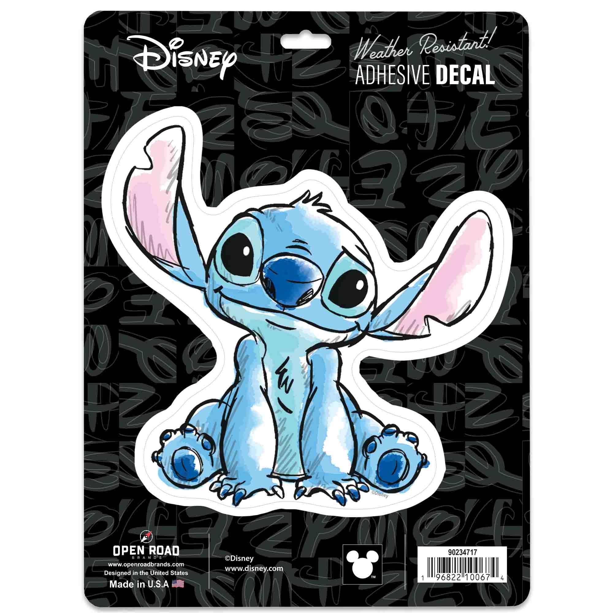 Disney Lilo and Stitch Adhesive Vinyl Decal - Adorable Stitch Sticker for Car - Great Gift Idea