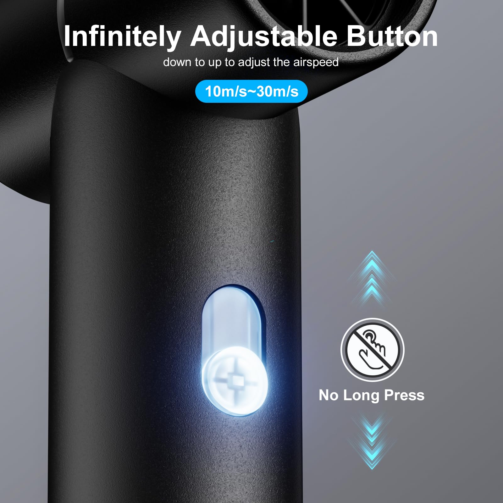 Hagoogi Electric Air Duster, Portable Compressed Air Duster 4 Speeds Rechargeable Air Blower For Cleaning Keyboards Computers Ou