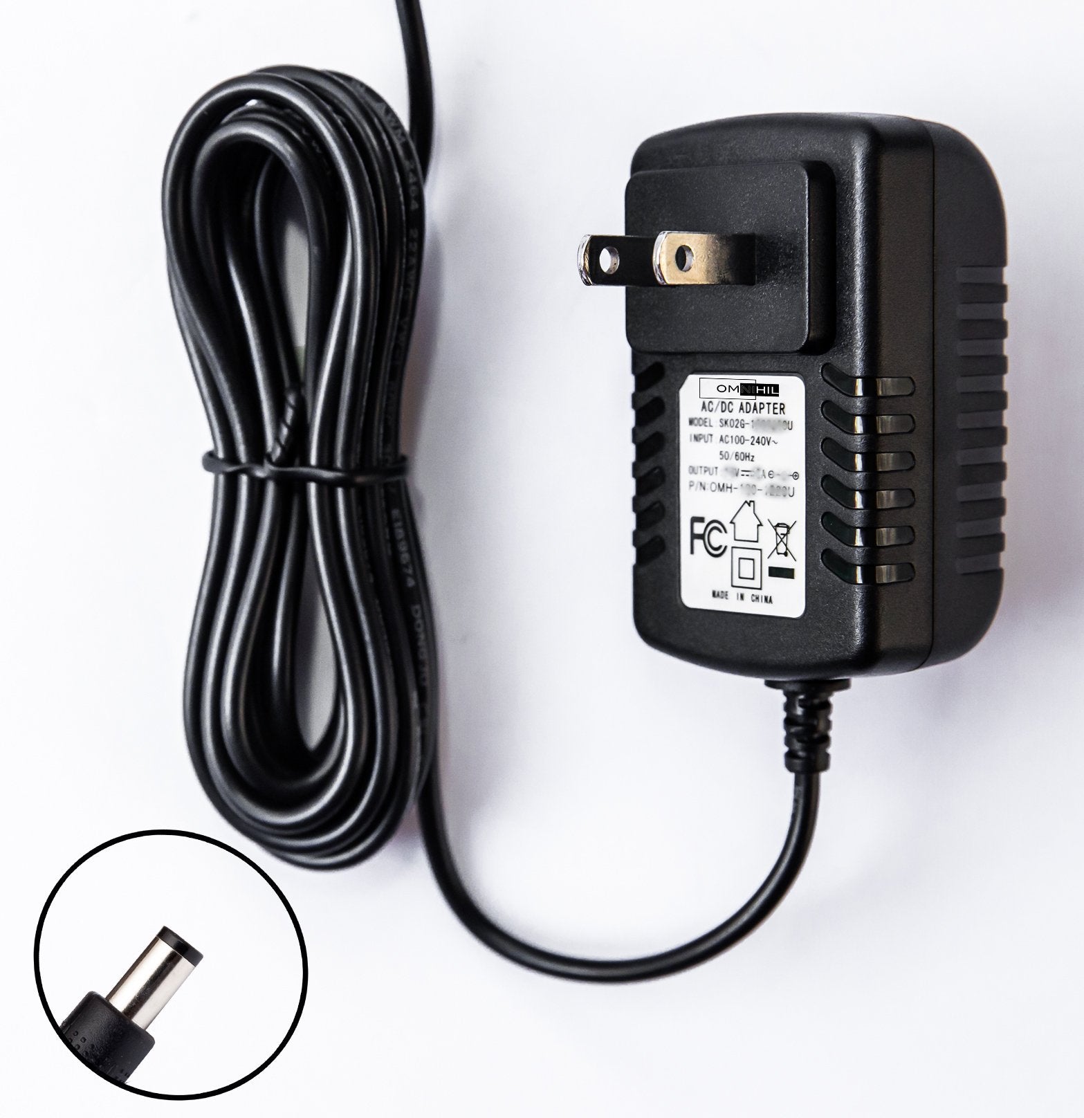 [Ul Listed] Omnihil 8 Feet Power Adapter Compatible With Native Instruments Komplete Kontrol S61 Mk1 Keyboard