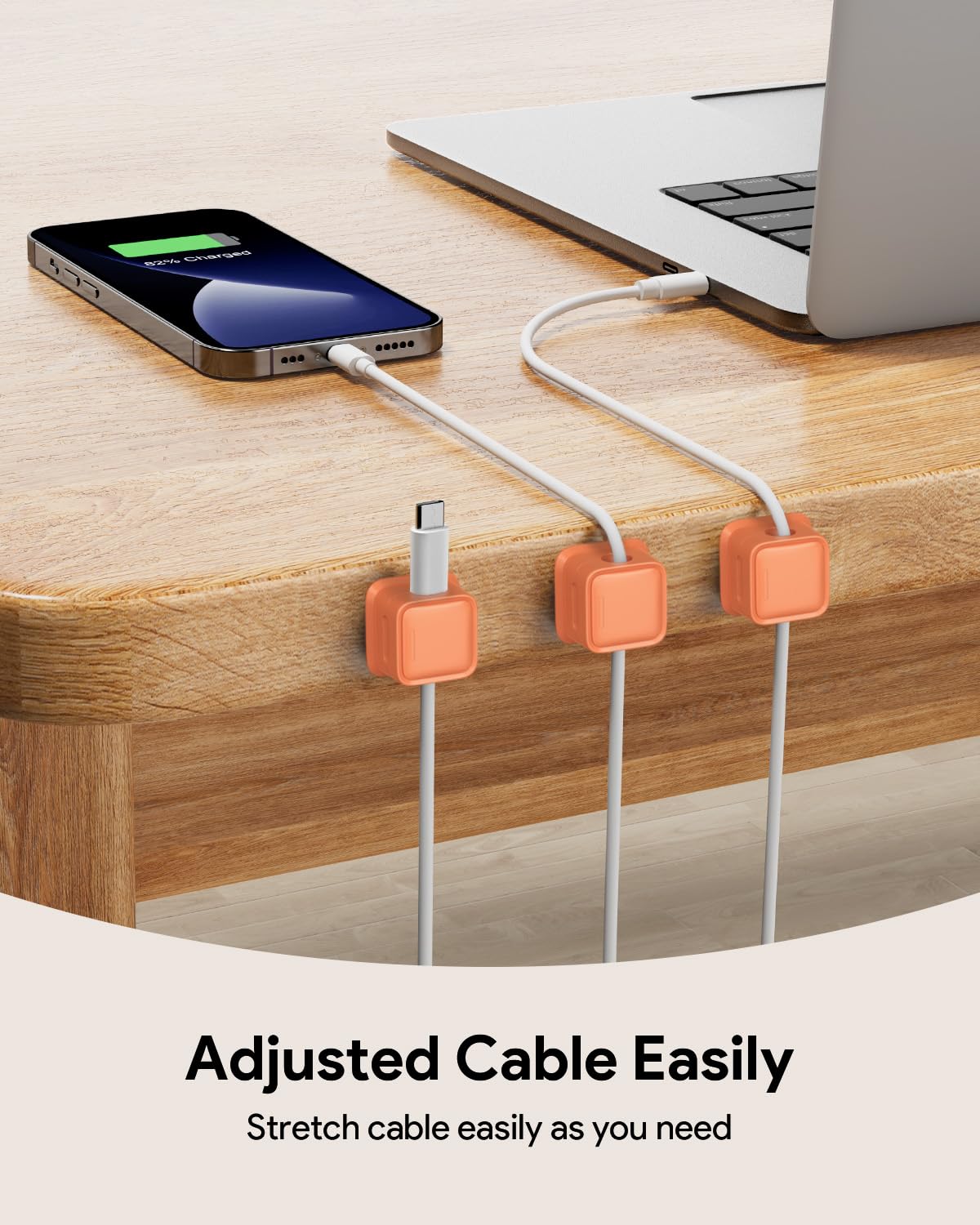 8 Pack Magnetic Cord Organizer, Easy Secure Adhesive Cable Management, Wire Holder Keeper Organizer Management, Hide Or Organize