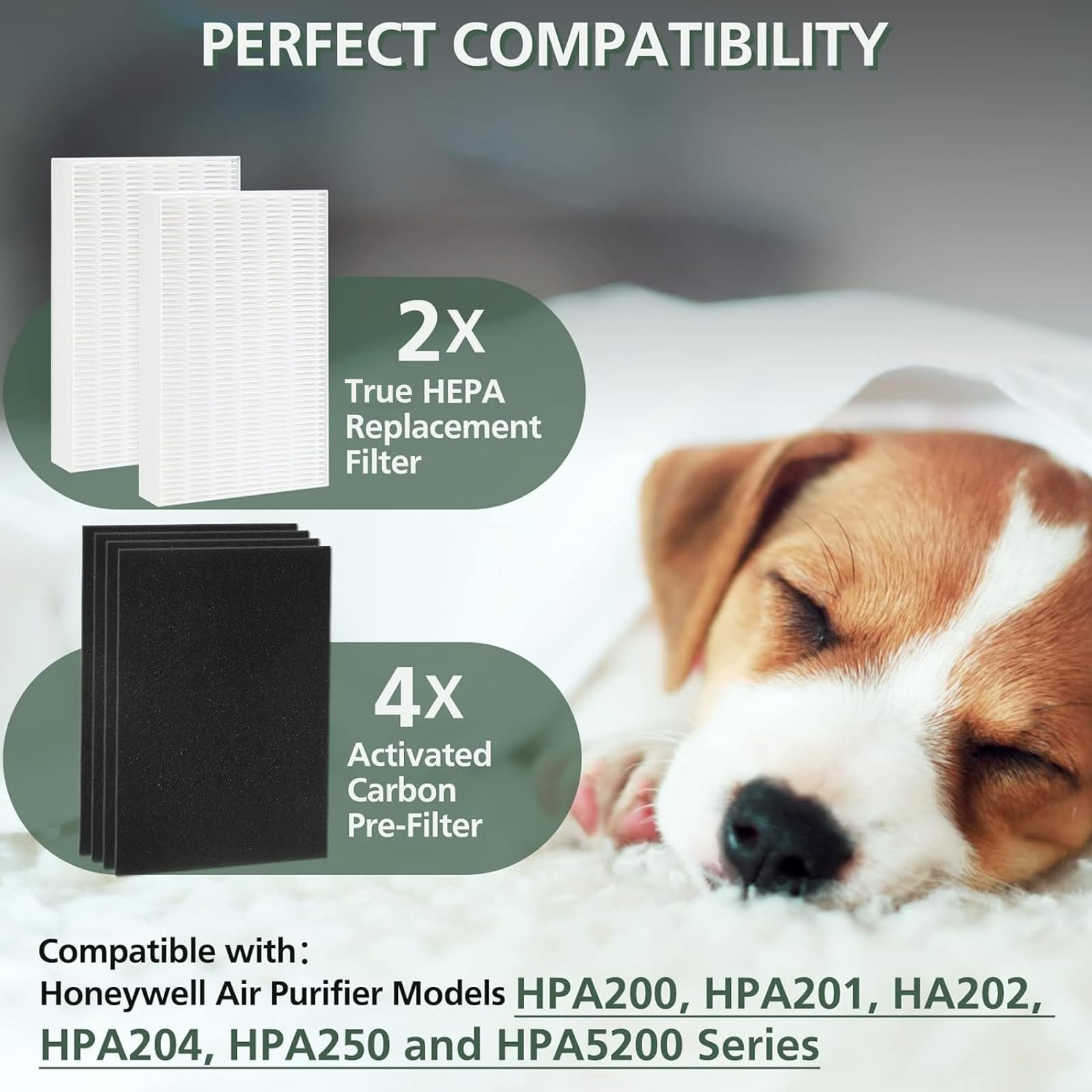Hpa200 Hepa Filter Replacement Compatible With Honeywell Hpa200 Hrf Arvp200 Series Air Purifier Hpa200, Hpa201, Ha202, Hpa204, H
