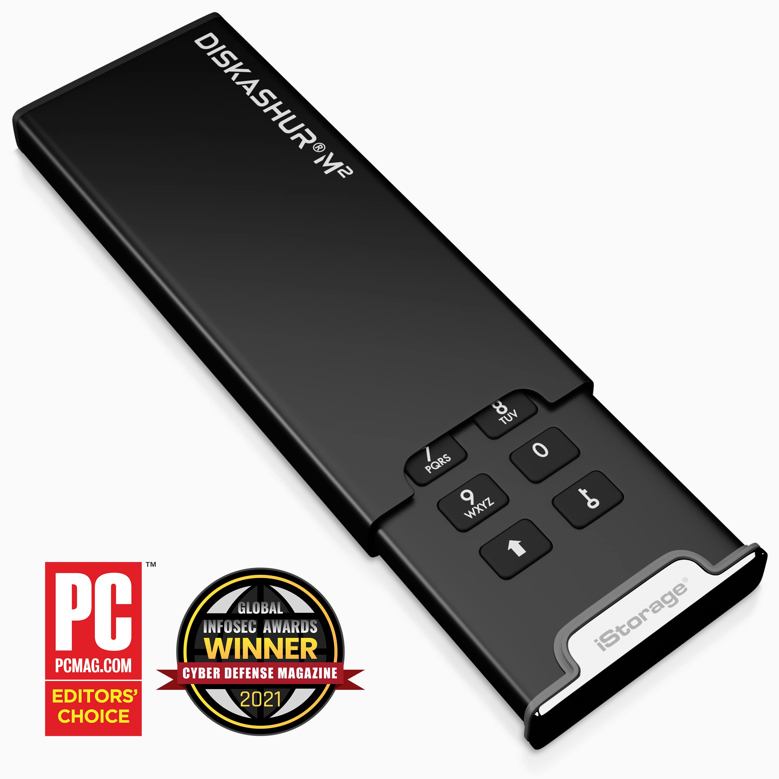 Istorage Diskashur M2 1Tb | Pin Authenticated, Hardware Encrypted Usb 3.2 Portable Ssd | Ultra Fast | Fips Compliant | Rugged &