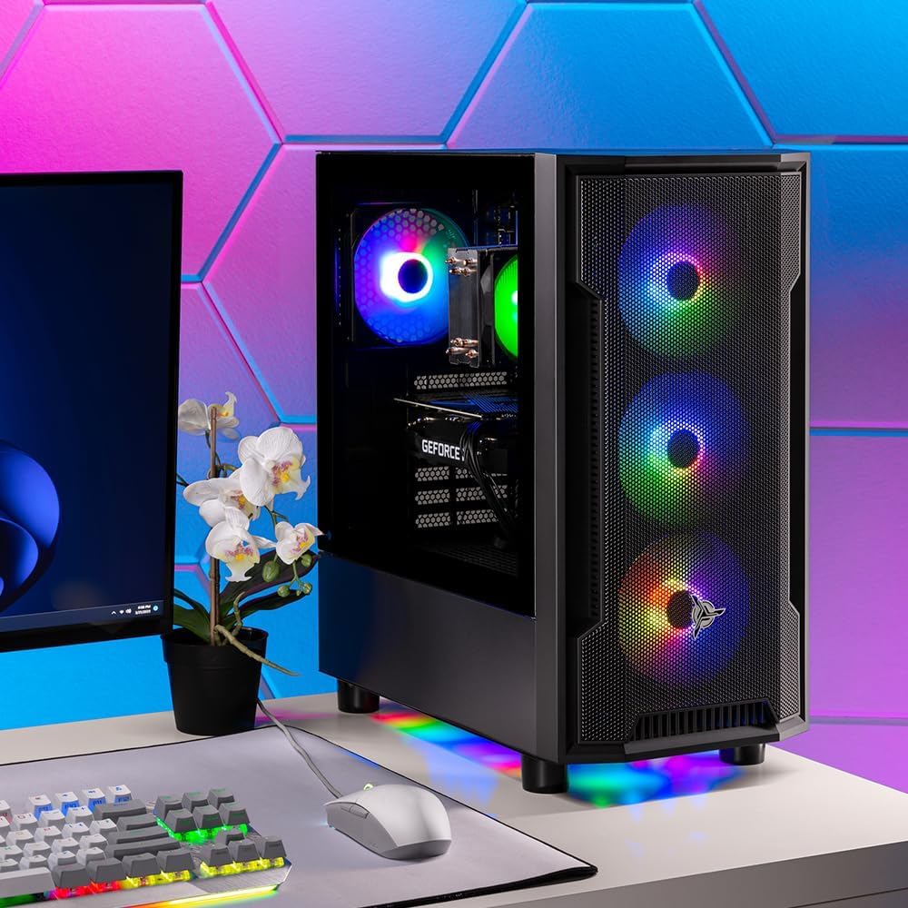 Skytech Shadow Gaming Pc Desktop, Intel I5 13400F 2.5 Ghz (4.6Ghz Turbo Boost), Nvidia Rtx 4060 8Gb Gddr6X, 1Tb Ssd, 32Gb Ddr5 R