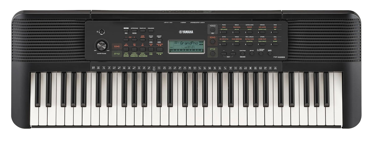 Yamaha Psr E283 61 Key Portable Keyboard For Beginners With Music Rest, Power Adapter