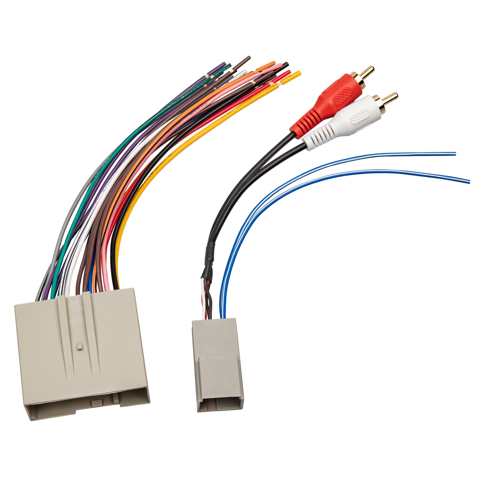 Red Wolf Replacement With Ford F150/F250 Lincoln Mercury 2003 2013 Stereo Radio Wire Harness Head Unit Video Rca Adapter Amp Power Input Connector