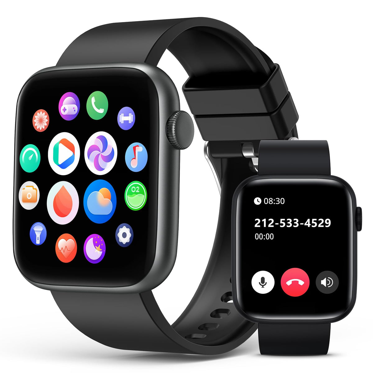 Earlysincere 2024 Smart Watch For Men Women With Bluetooth Call,1.9'' Hd Full Touch Screen Fitness Watch, Smartwatch With Ip67 W