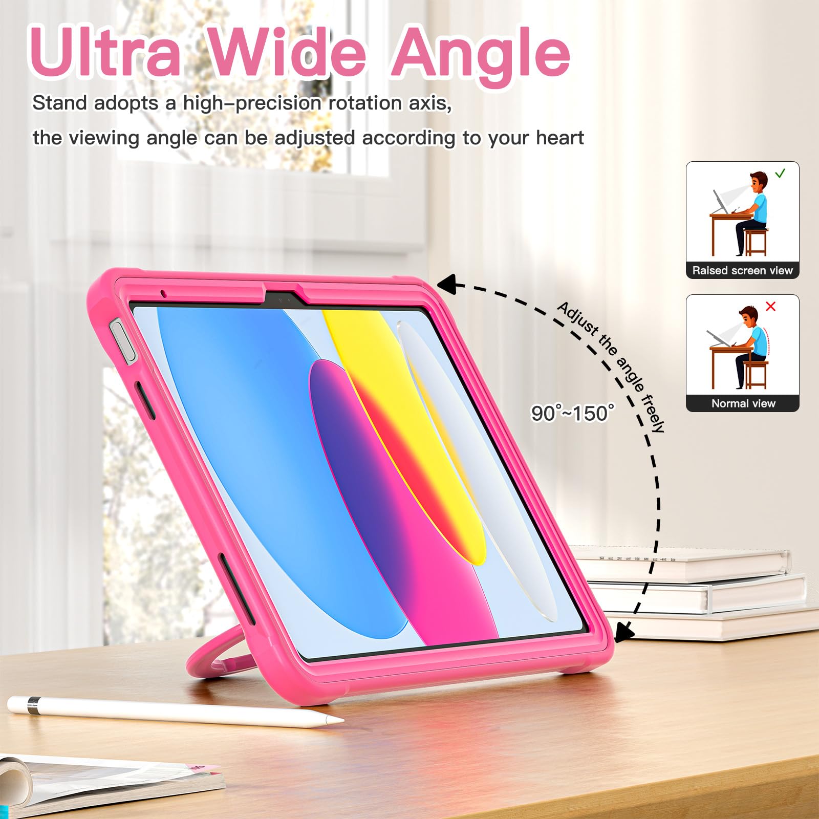 Batyue Ipad 10Th Generation Case   Shockproof Protection Cover For 2022 10.9 Inch Ipad (10Th Generation) With Pencil Holder/ 360