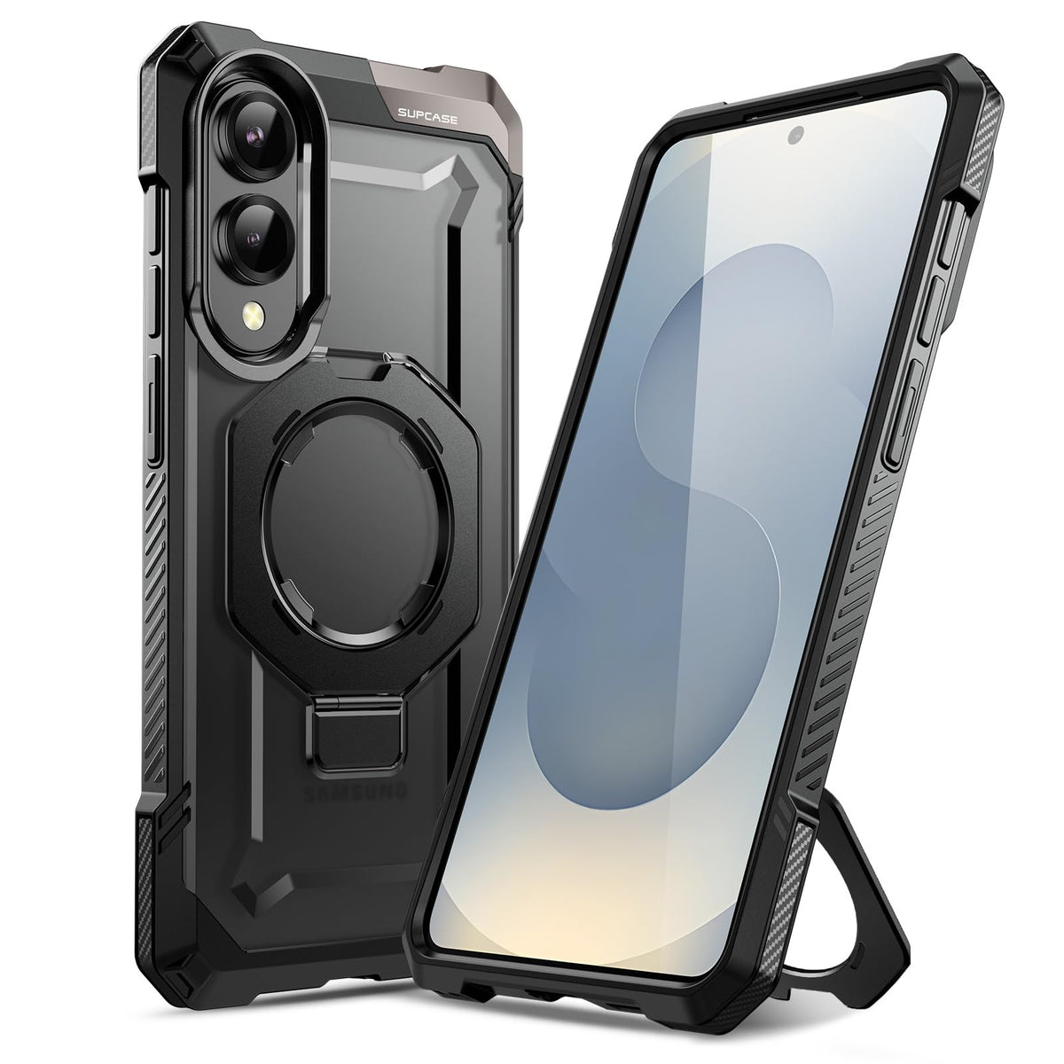 Supcase For Samsung Galaxy S25 Edge Case With Stand (Unicorn Beetle Grip), [Compatible With Magsafe] [Military-Grade Protection]