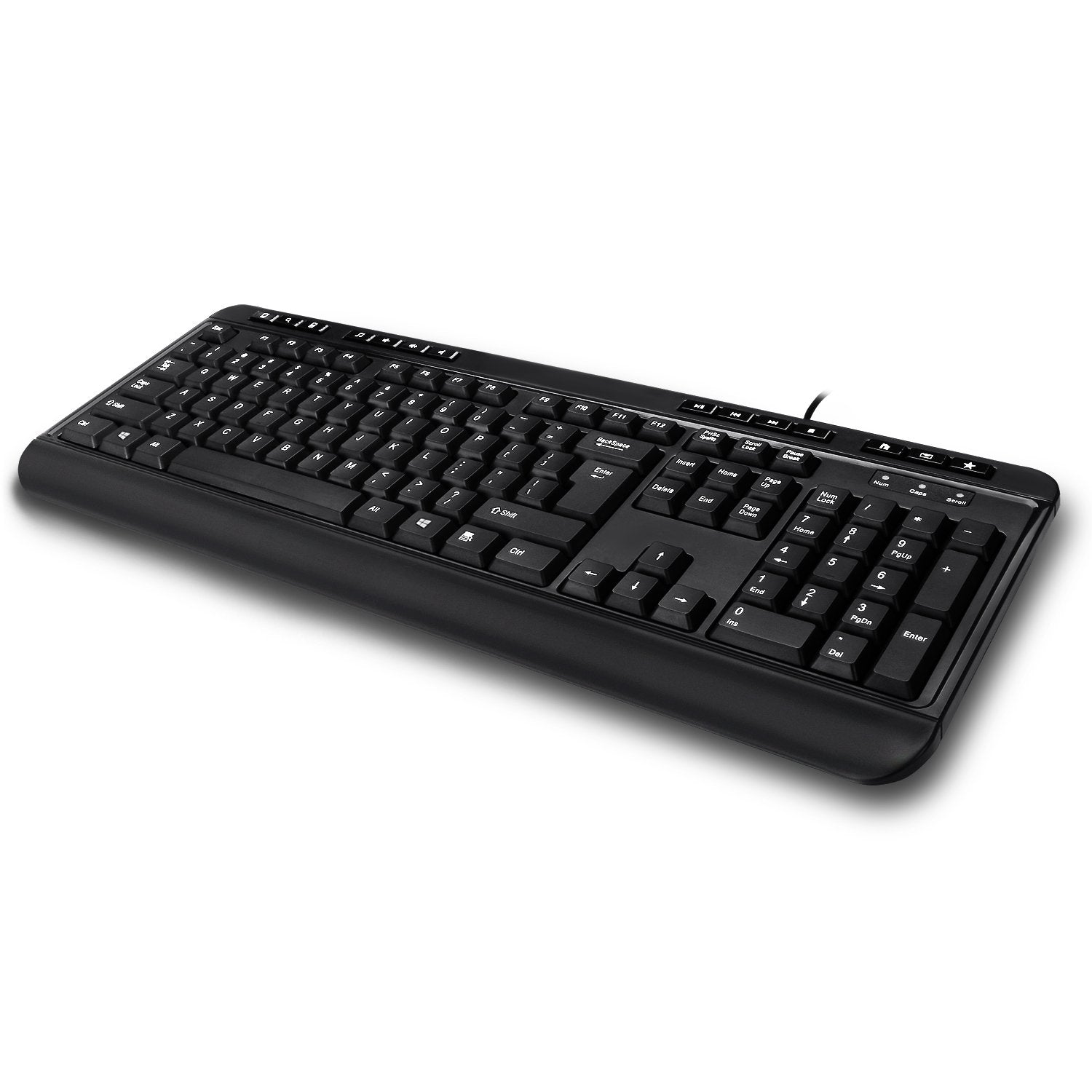 Adesso Akb 132Hb Multimedia Usb Keyboard With 3 Hubs, Black