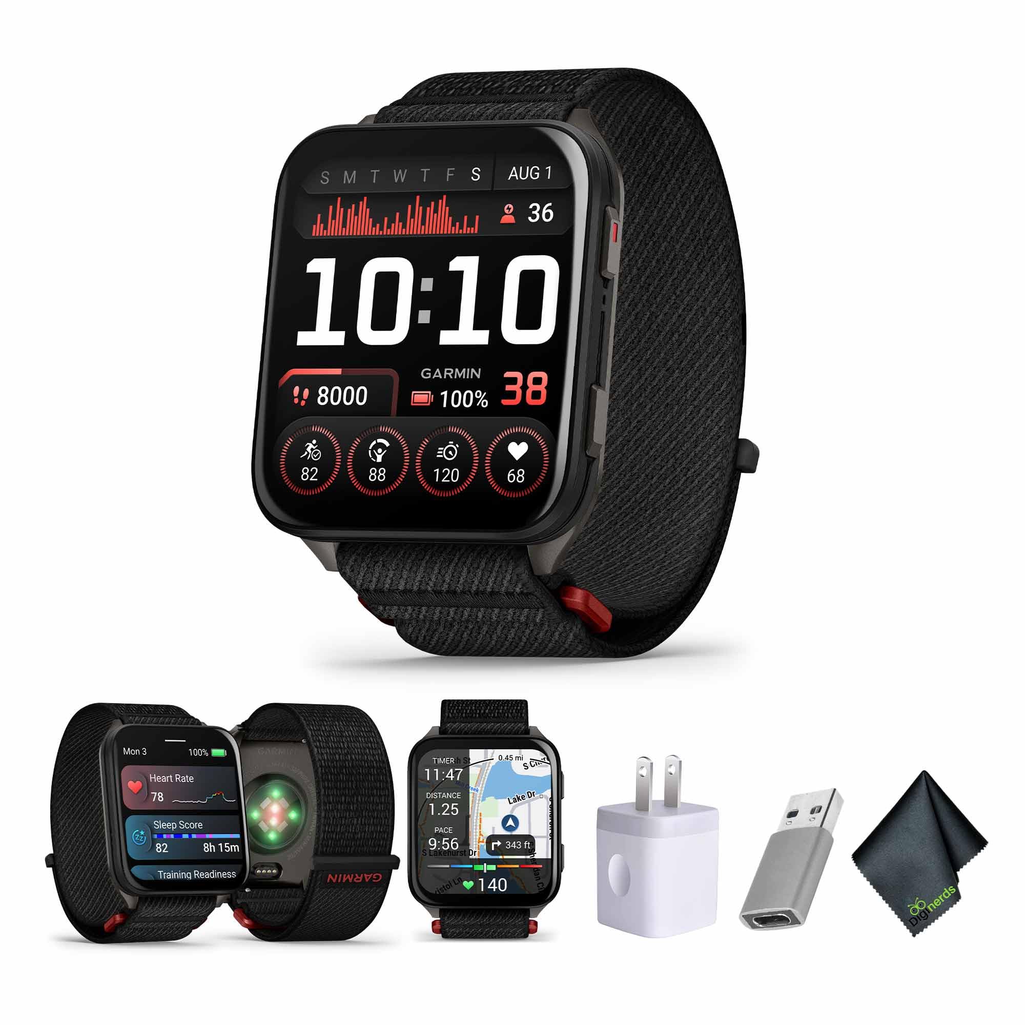 Garmin Venu X1 Thin and Lightweight GPS Smartwatch, 2    AMOLED Display, Sapphire Lens, LED Flashlight, Built-in Maps, 100+ Spor