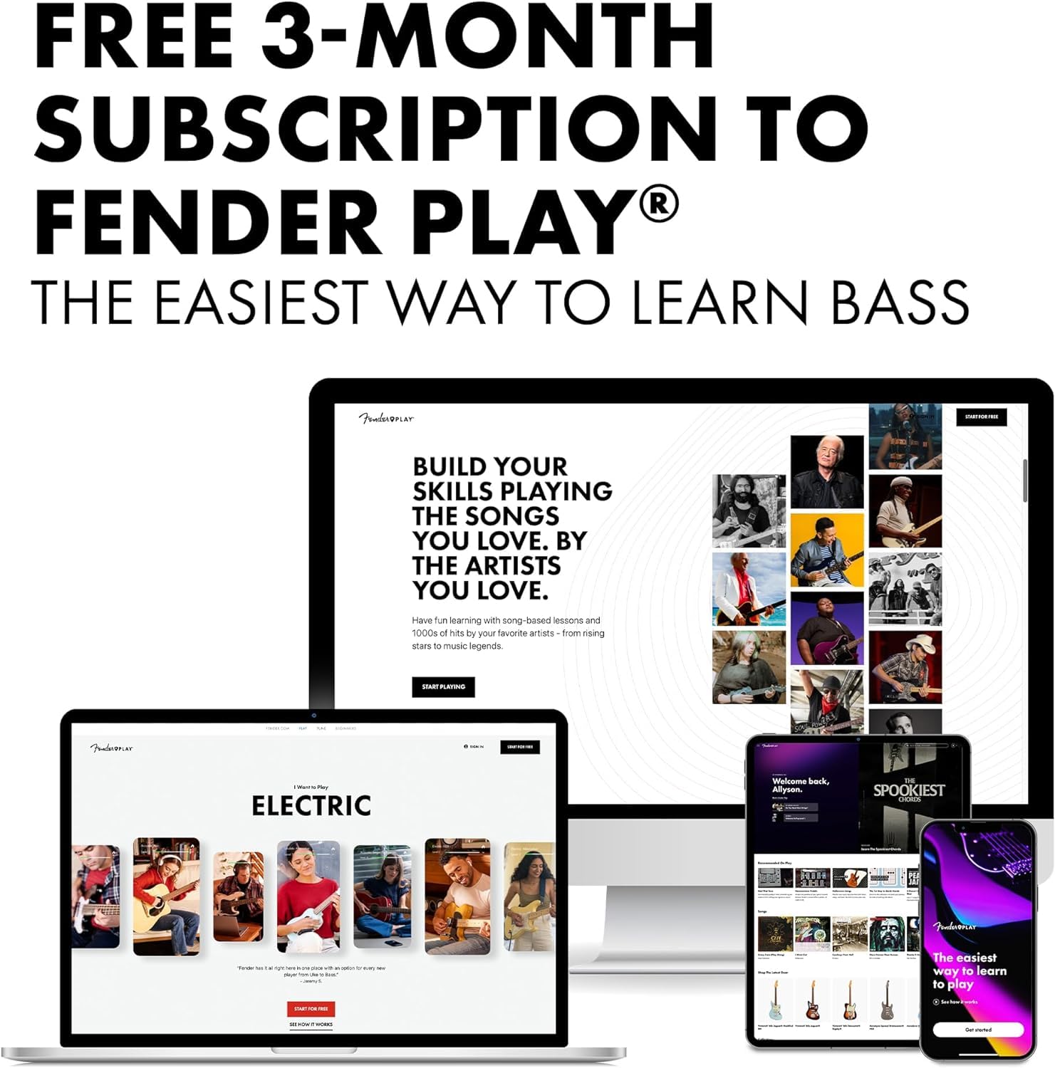 Fender Squier Affinity Series Stratocaster Electric Guitar Kit, With 2-Year Warranty, Lake Placid Blue, Maple Fingerboard With F