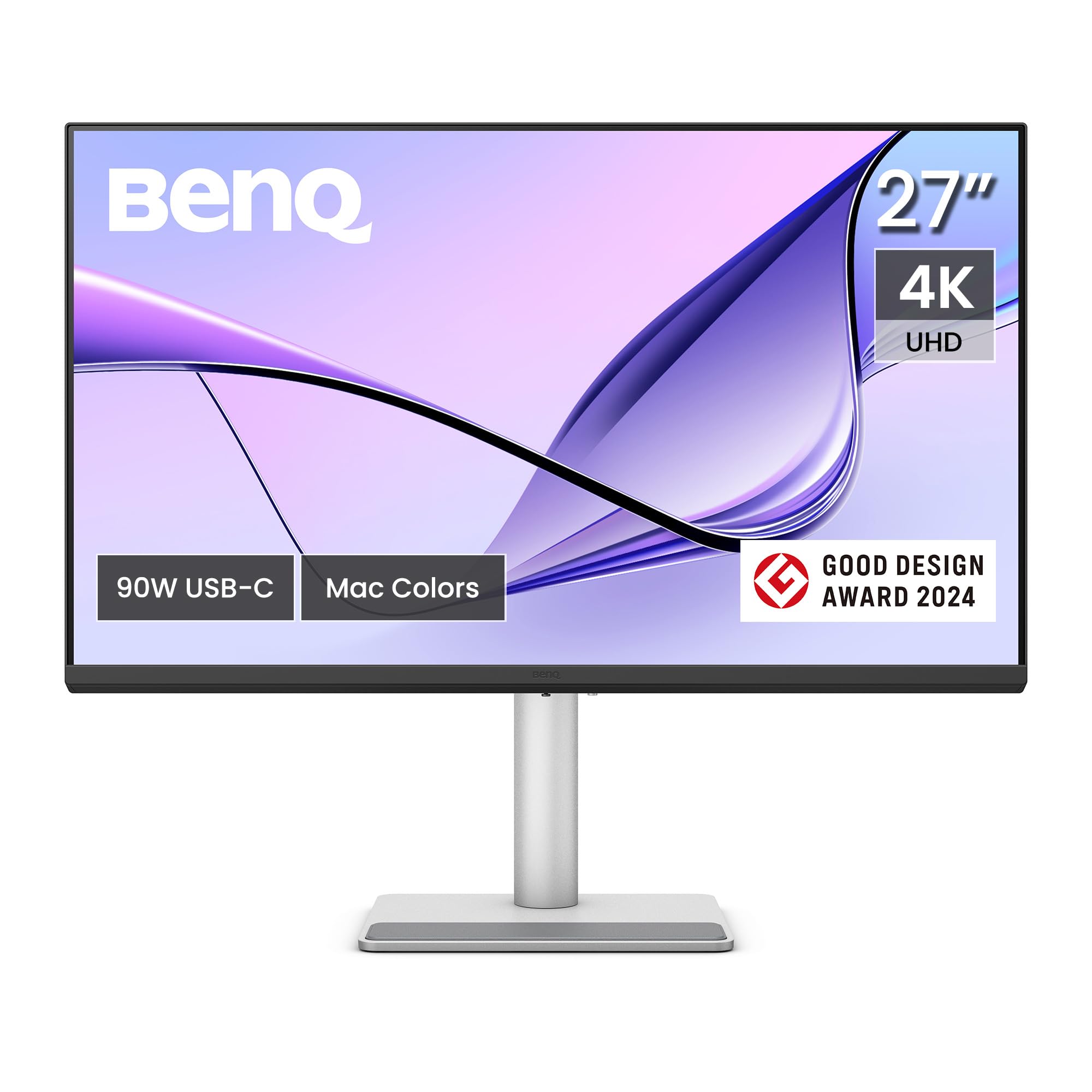 BenQ MA270U 27    4K 3840x2160 Monitor for MacBook Pro/Air, Dual USB-C, 90W Power Delivery, Mac Color Match, USB Hub, Brightness
